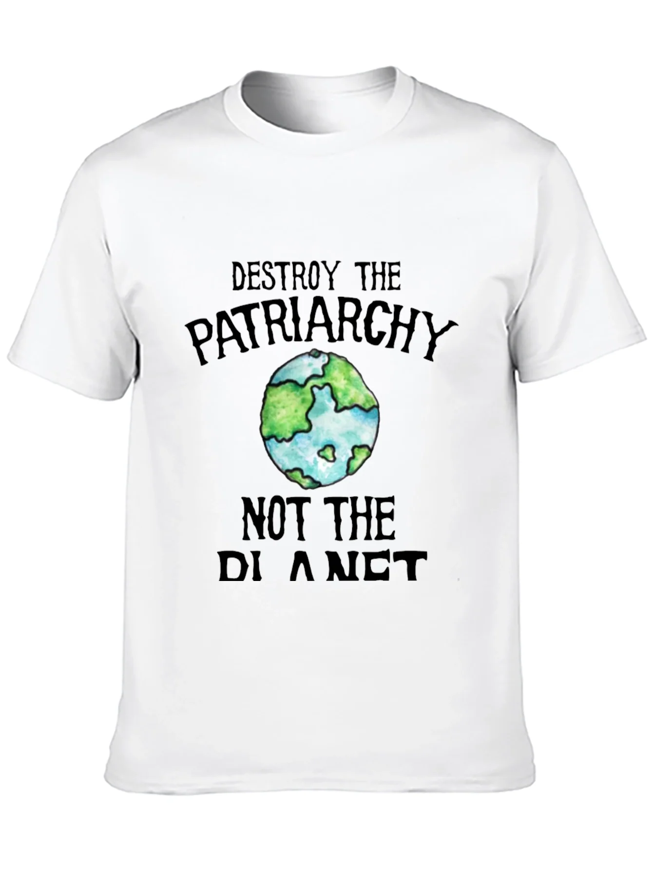 Rebbecca Destroy Patriarchy Earth Graphic Tee