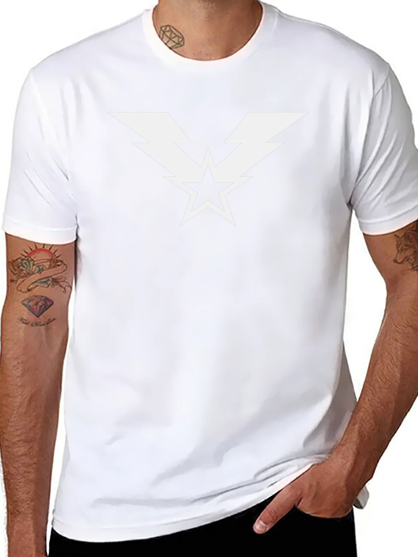Rebbecca Lightning Star Graphic T-Shirt - Classic Black Tee