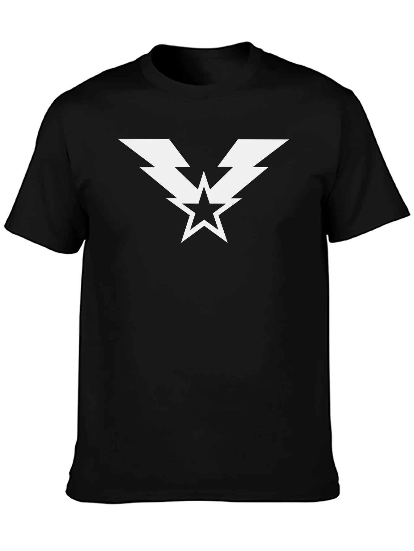 Rebbecca Lightning Star Graphic T-Shirt - Classic Black Tee