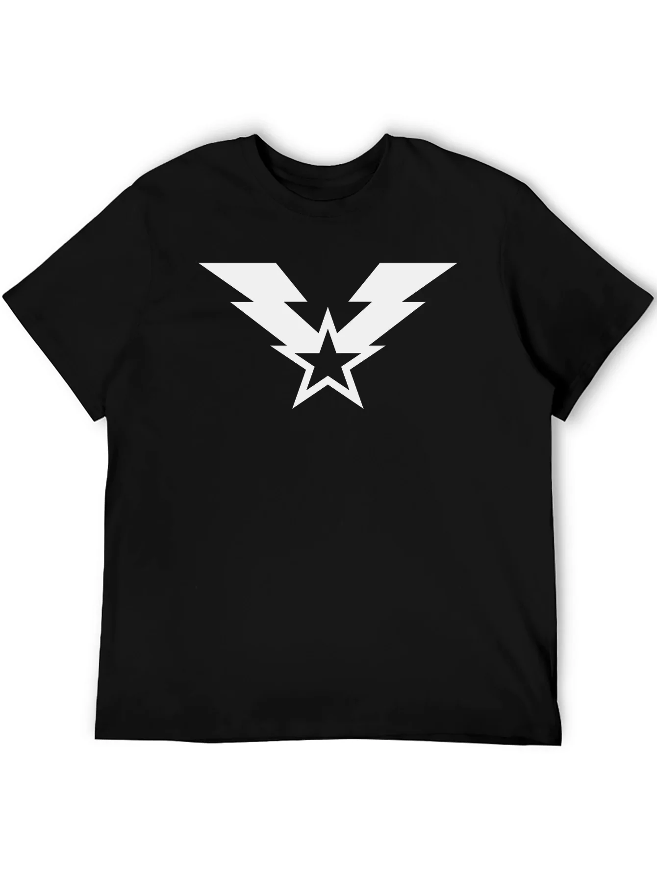 Rebbecca Lightning Star Graphic T-Shirt - Classic Black Tee