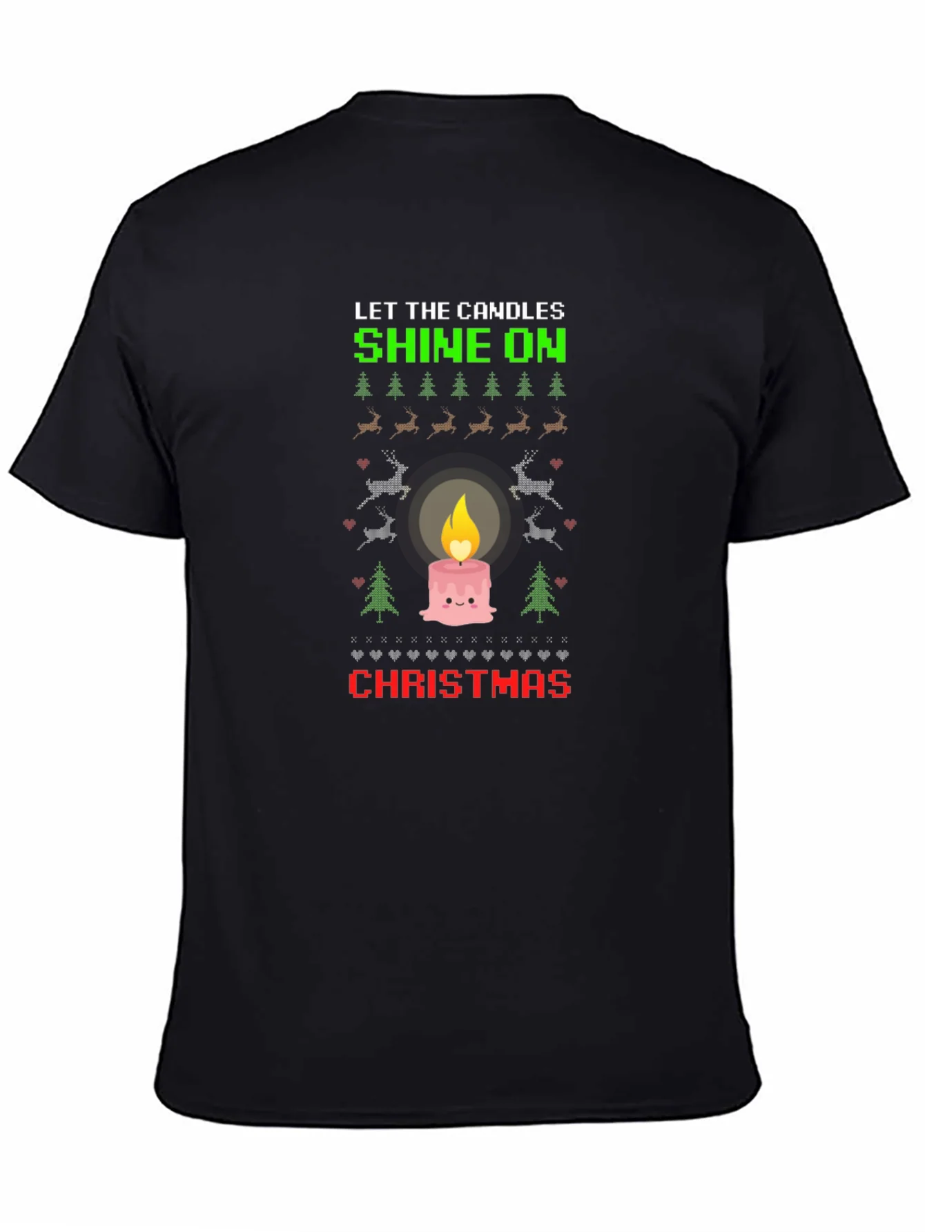 Rebbecca Christmas Candle T-Shirt - Holiday Festive Tee