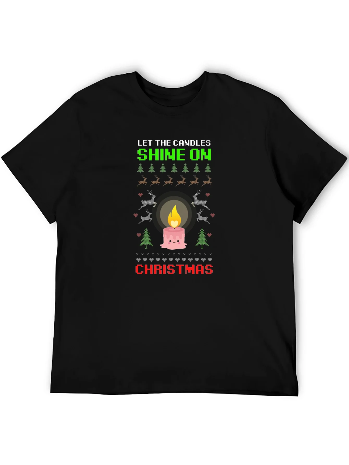 Rebbecca Christmas Candle T-Shirt - Holiday Festive Tee