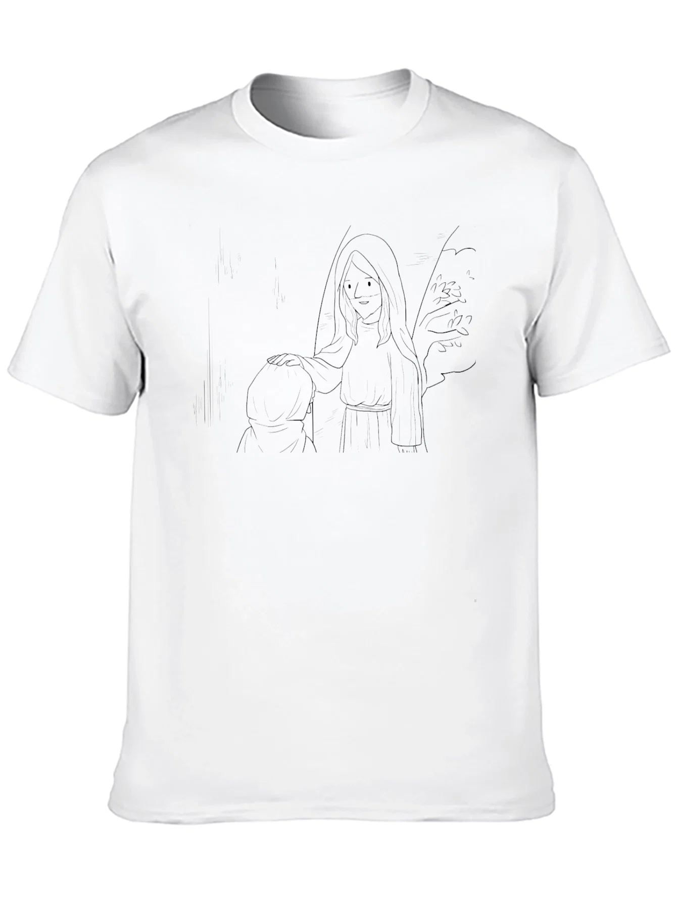 Rebbecca Angel Comforting Person Black T-Shirt