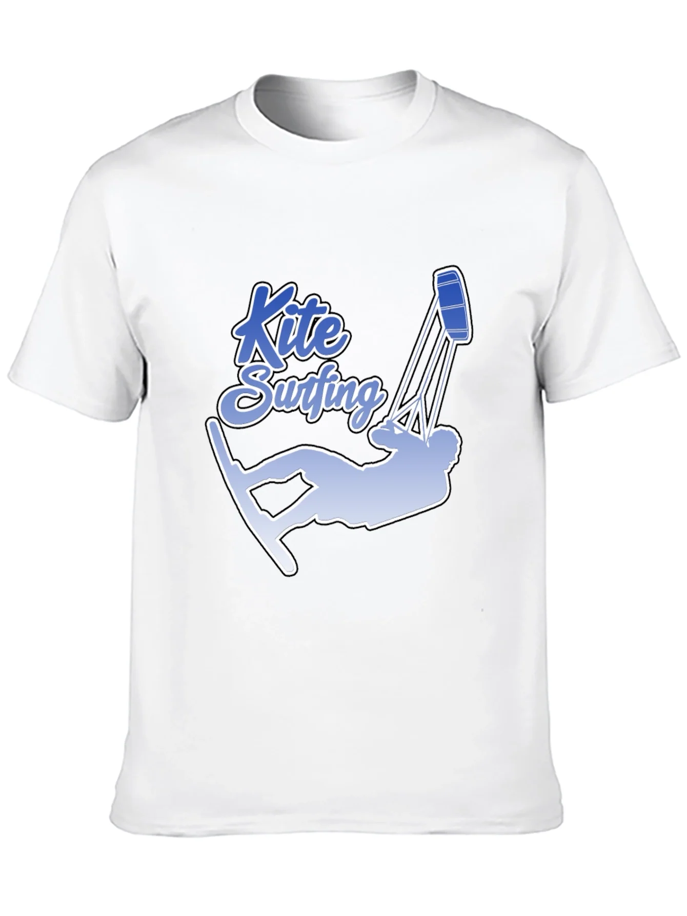Rebbecca Kite Surfing Graphic Tee - Black Cotton T-Shirt
