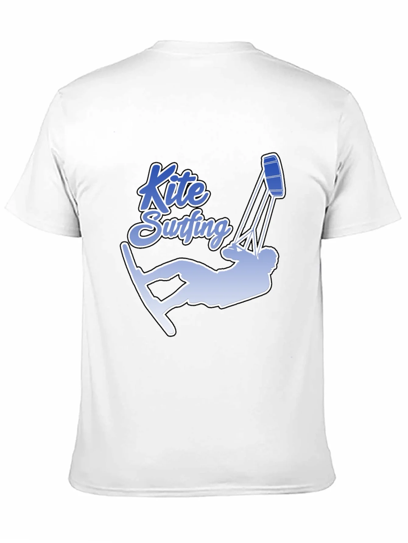 Rebbecca Kite Surfing Graphic Tee - Black Cotton T-Shirt
