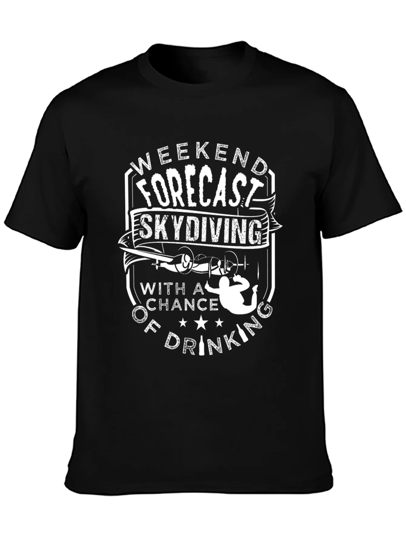 Rebbecca Weekend Forecast Skydiving T-Shirt