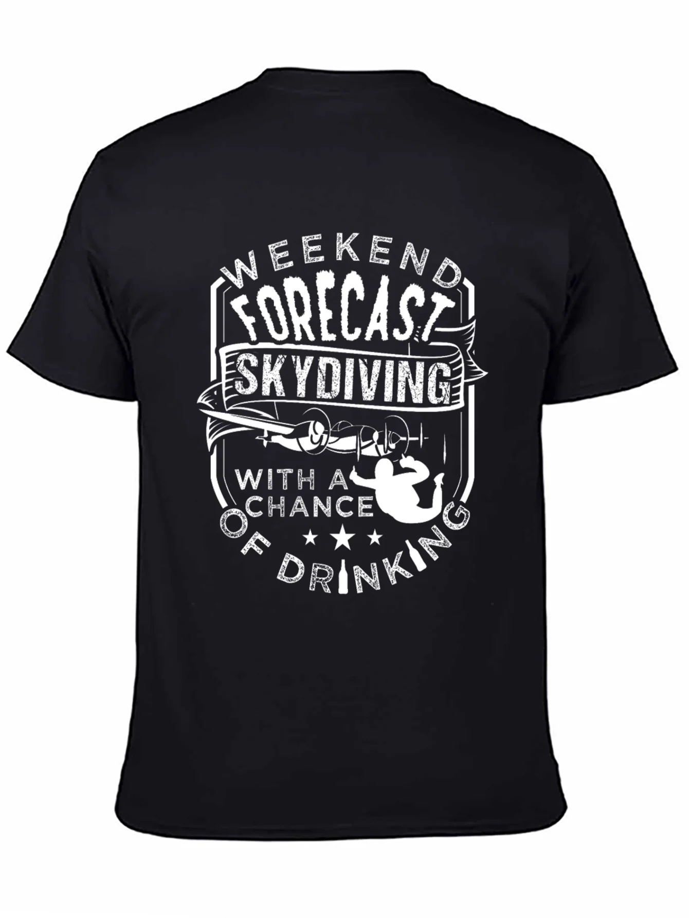 Rebbecca Weekend Forecast Skydiving T-Shirt
