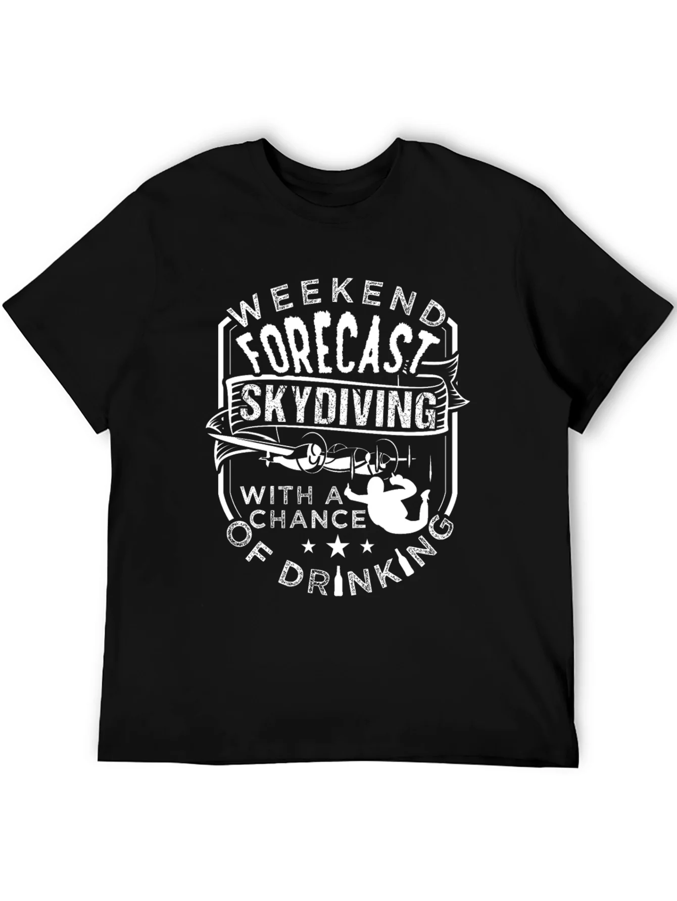 Rebbecca Weekend Forecast Skydiving T-Shirt