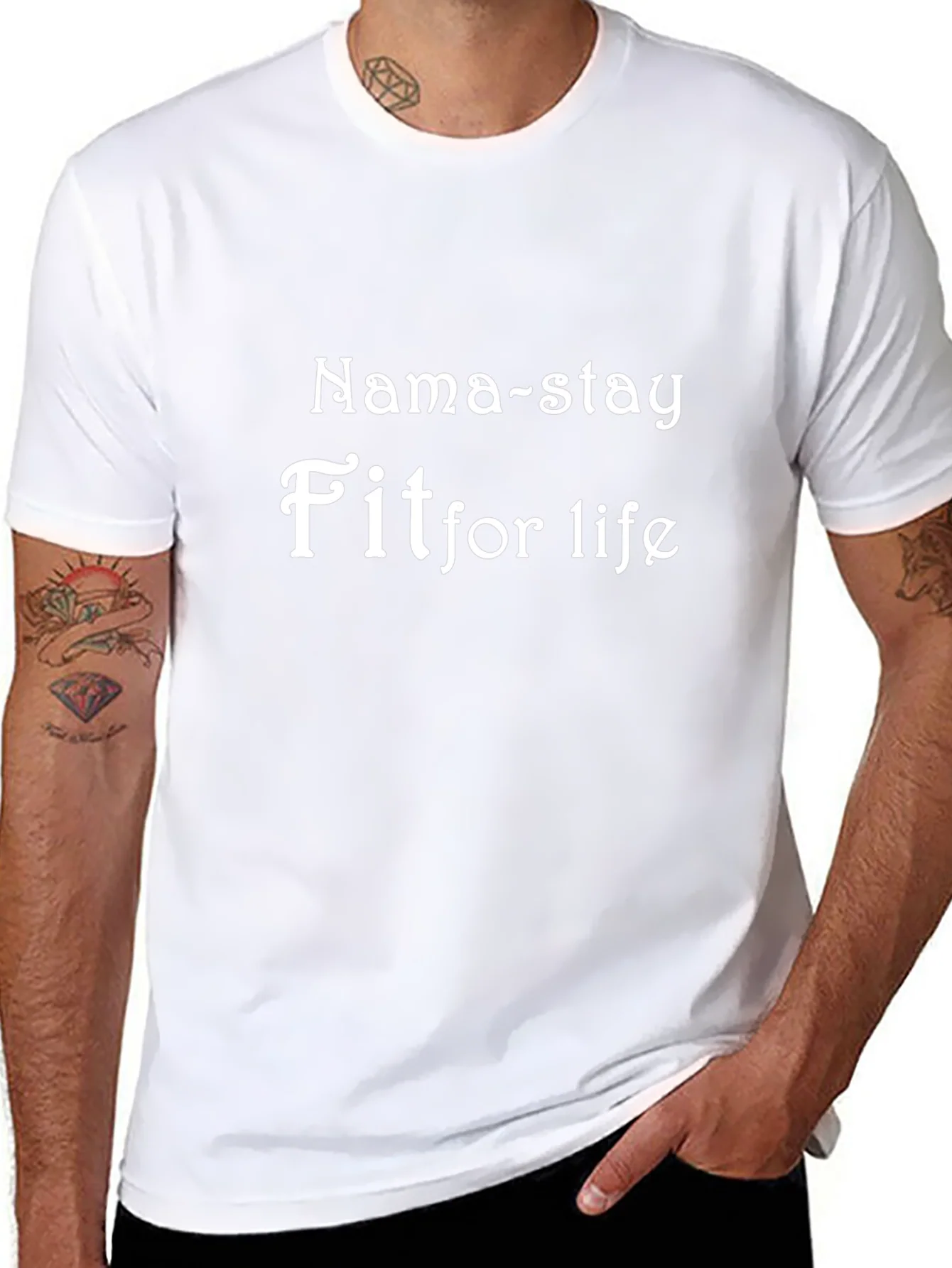 Rebbecca Nama-stay Fit For Life Black T-Shirt