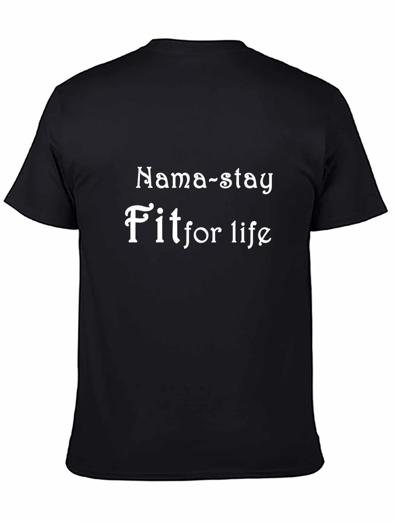 Rebbecca Nama-stay Fit For Life Black T-Shirt