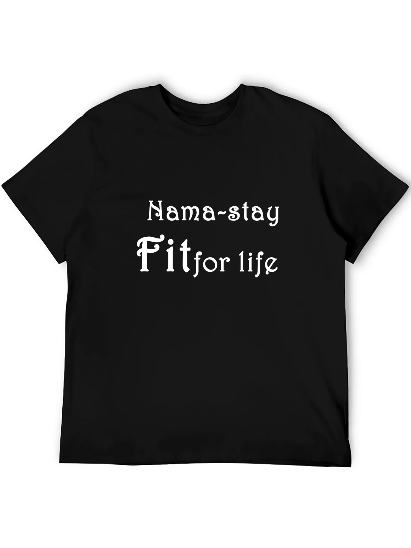 Rebbecca Nama-stay Fit For Life Black T-Shirt