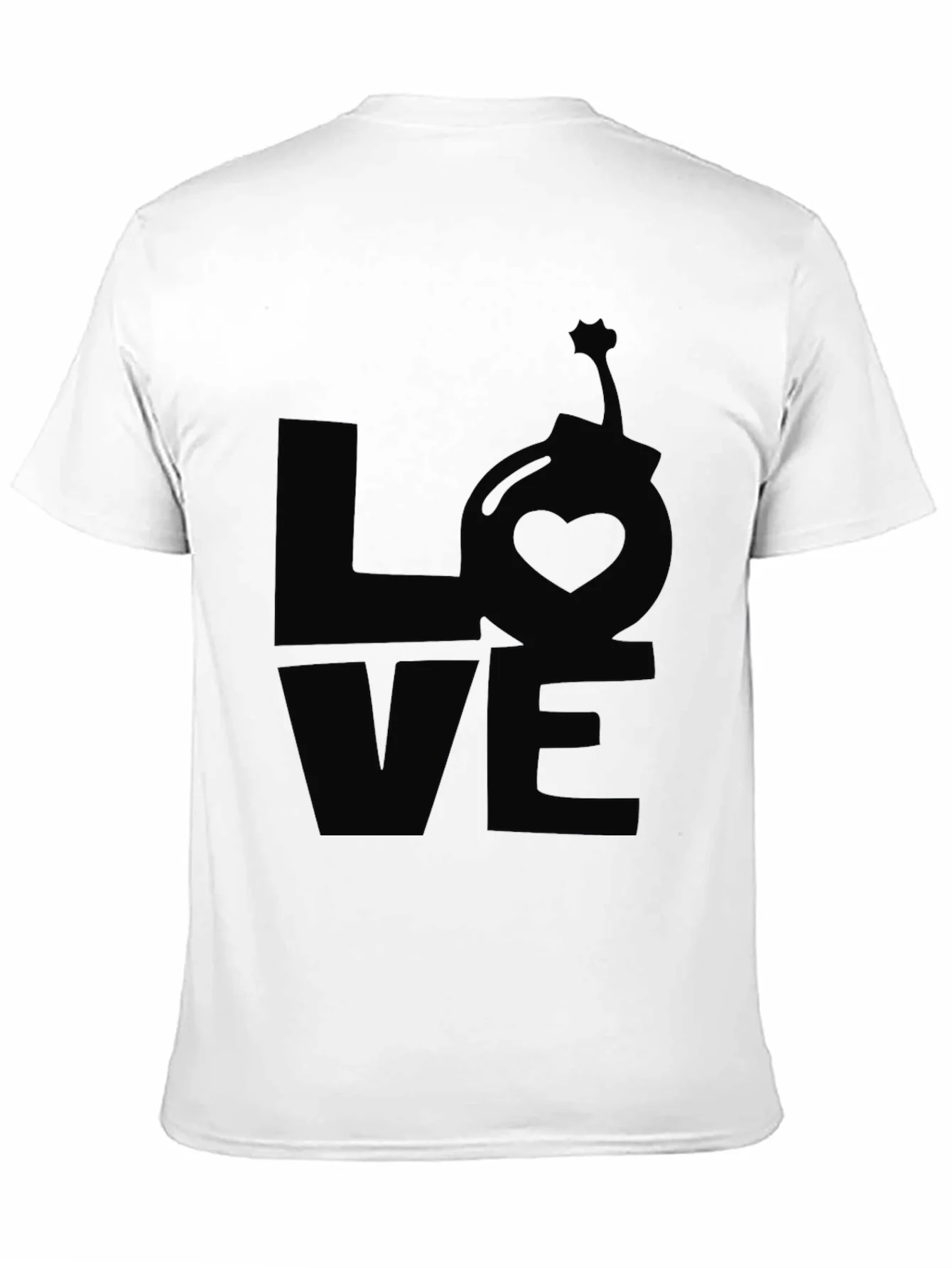 Camiseta Negra LOVE Bomba Coraz¨®n