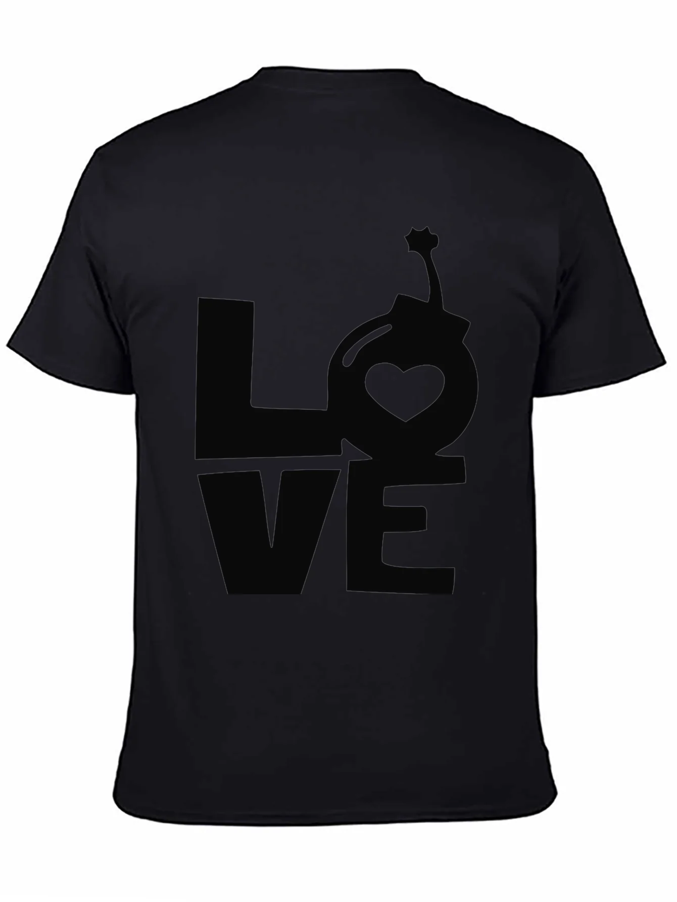 Camiseta Negra LOVE Bomba Coraz¨®n