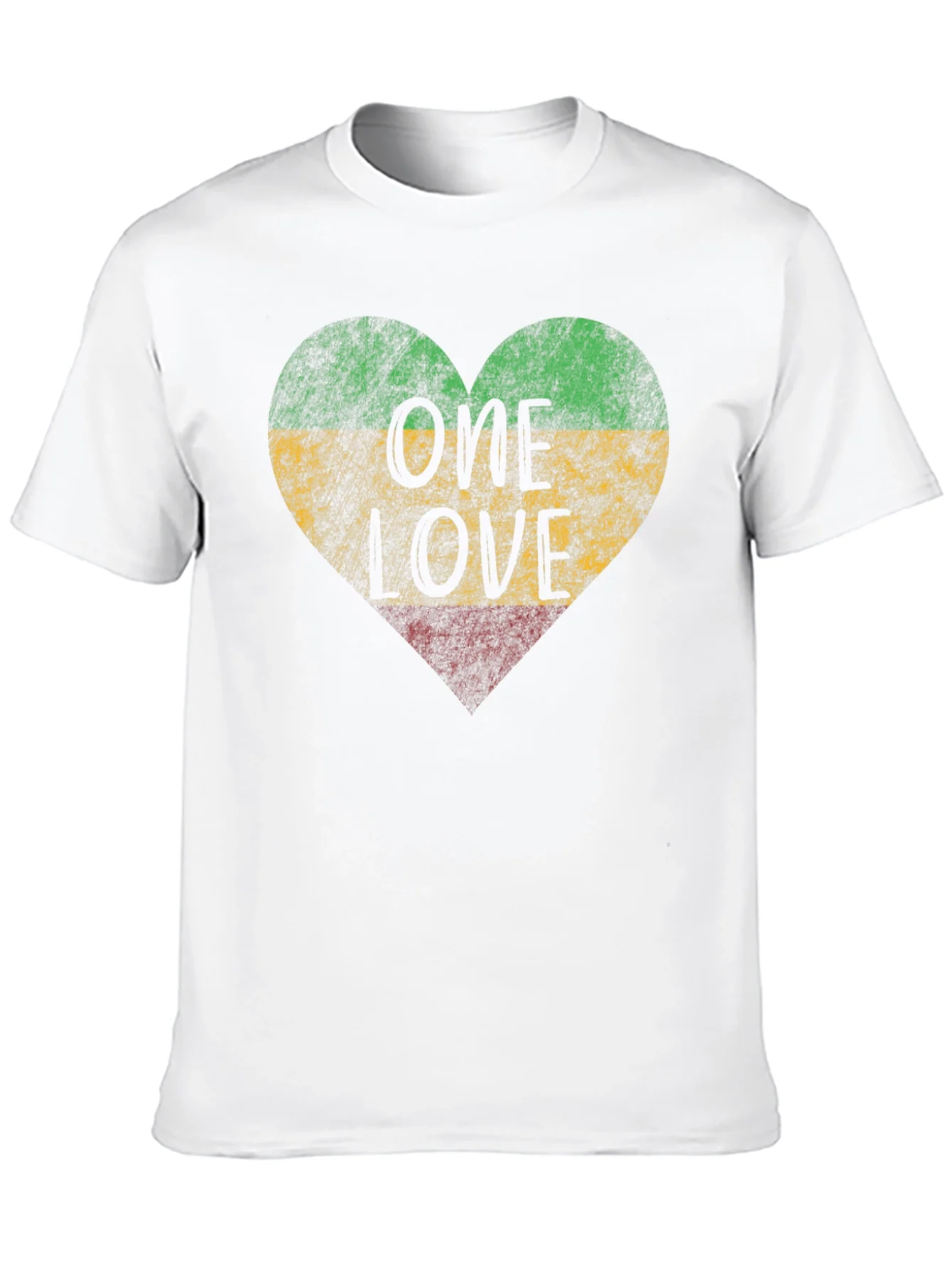 Camiseta Negra One Love Rasta