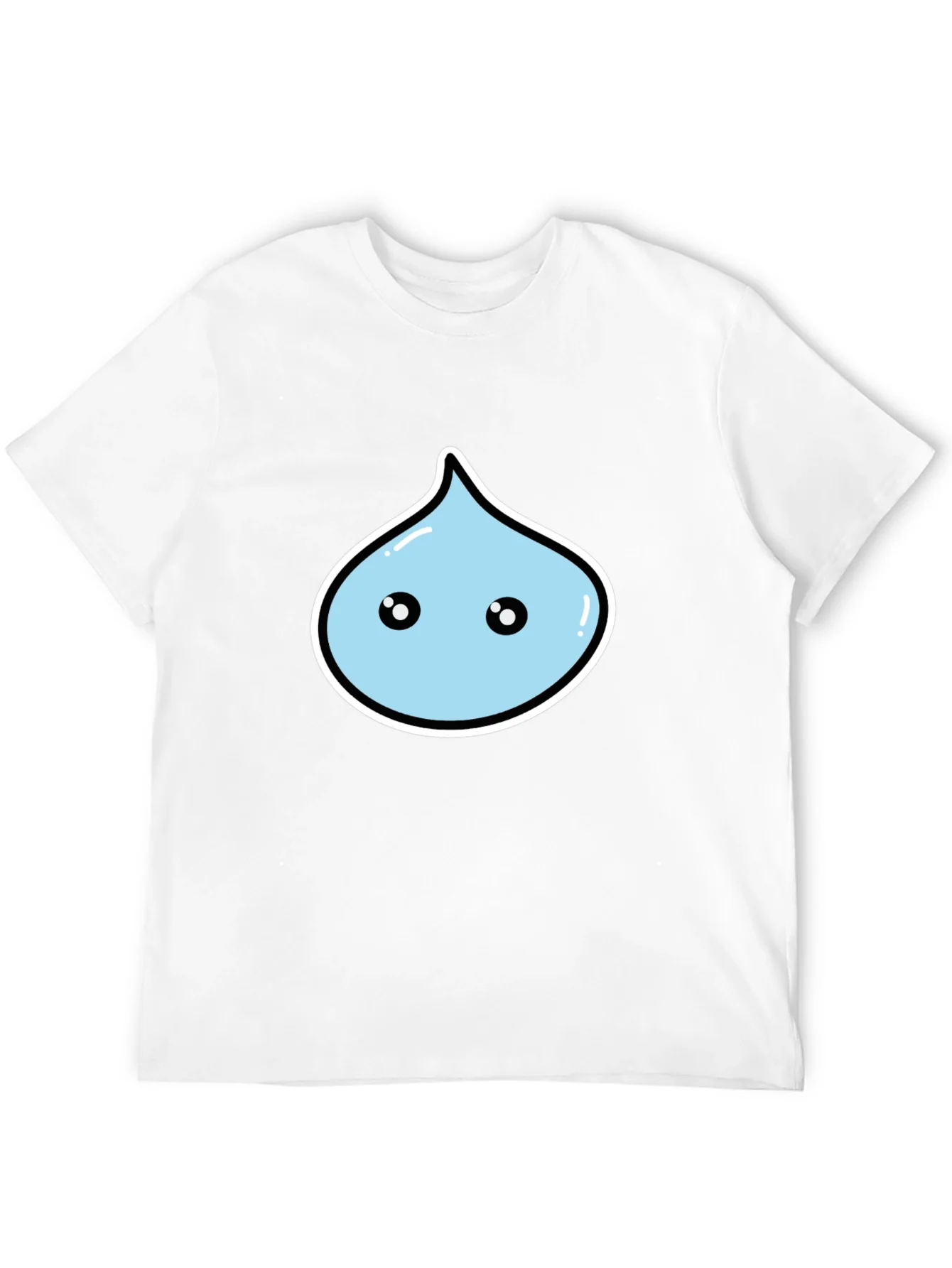 Rebbecca Kawaii Droplet Graphic Black T-Shirt