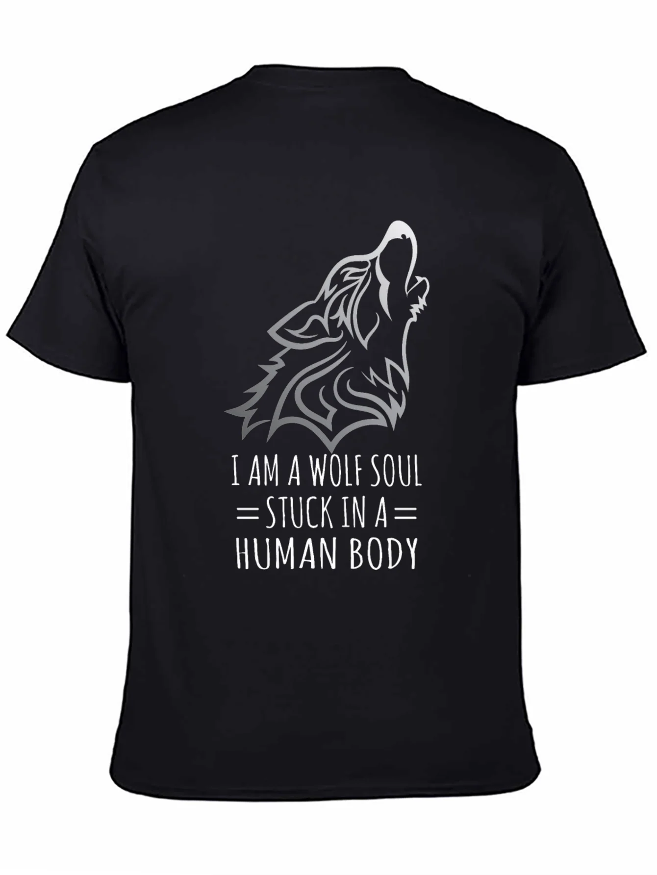 Rebbecca Wolf Soul Graphic Tee - Black Cotton T-Shirt