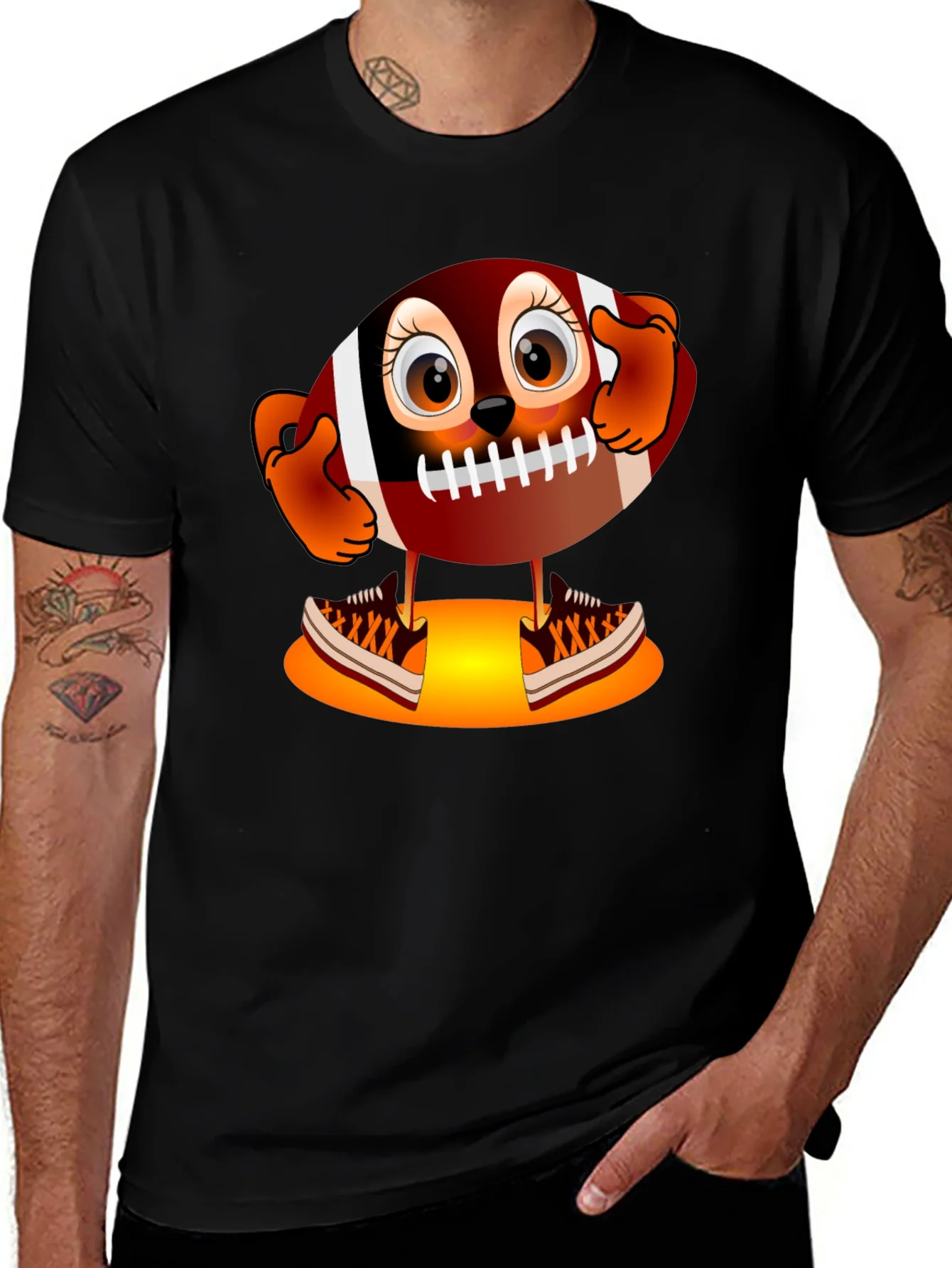 Rebbecca Football Character Graphic T-Shirt - Unique Design