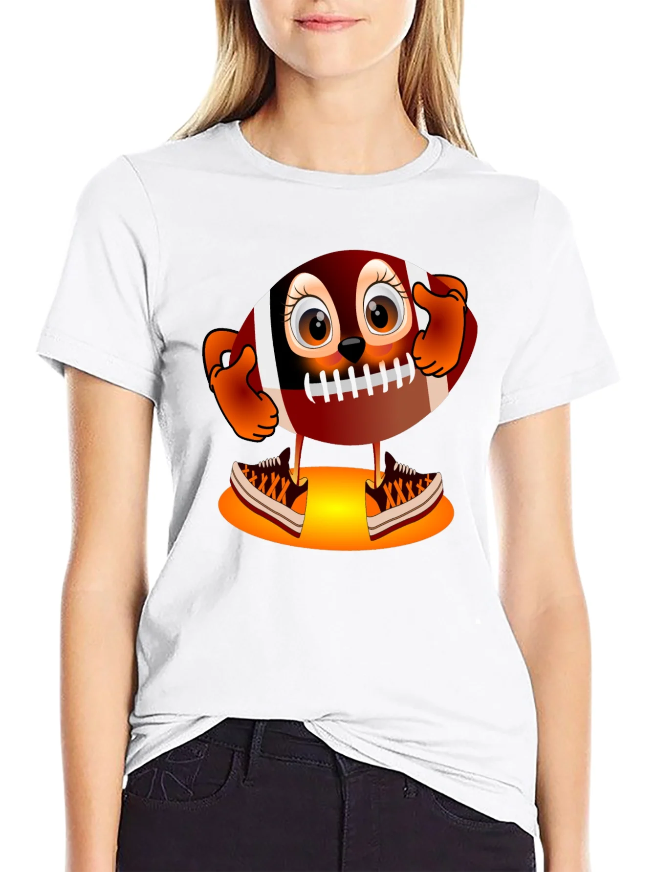 Rebbecca Football Character Graphic T-Shirt - Unique Design
