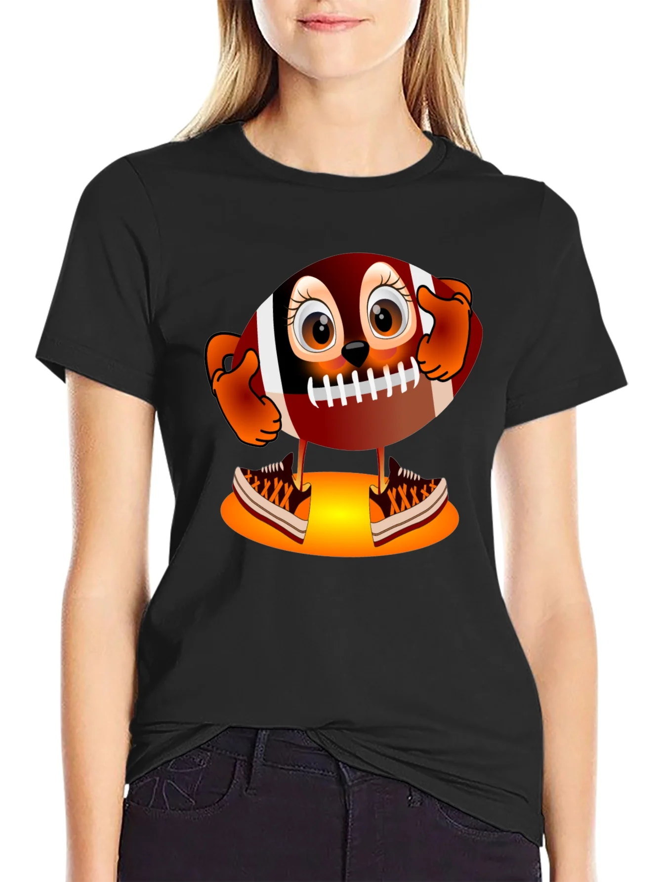 Rebbecca Football Character Graphic T-Shirt - Unique Design