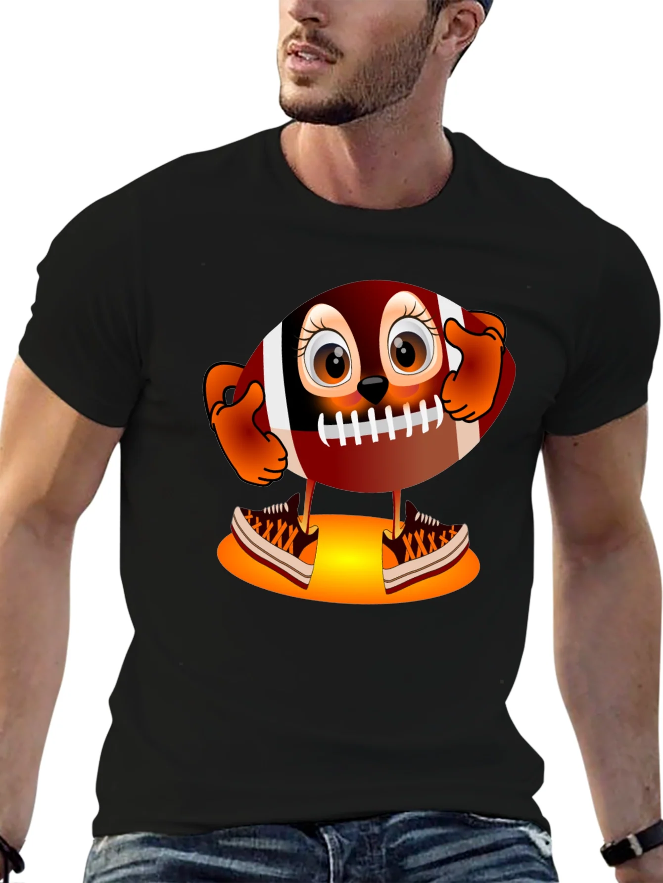 Rebbecca Football Character Graphic T-Shirt - Unique Design