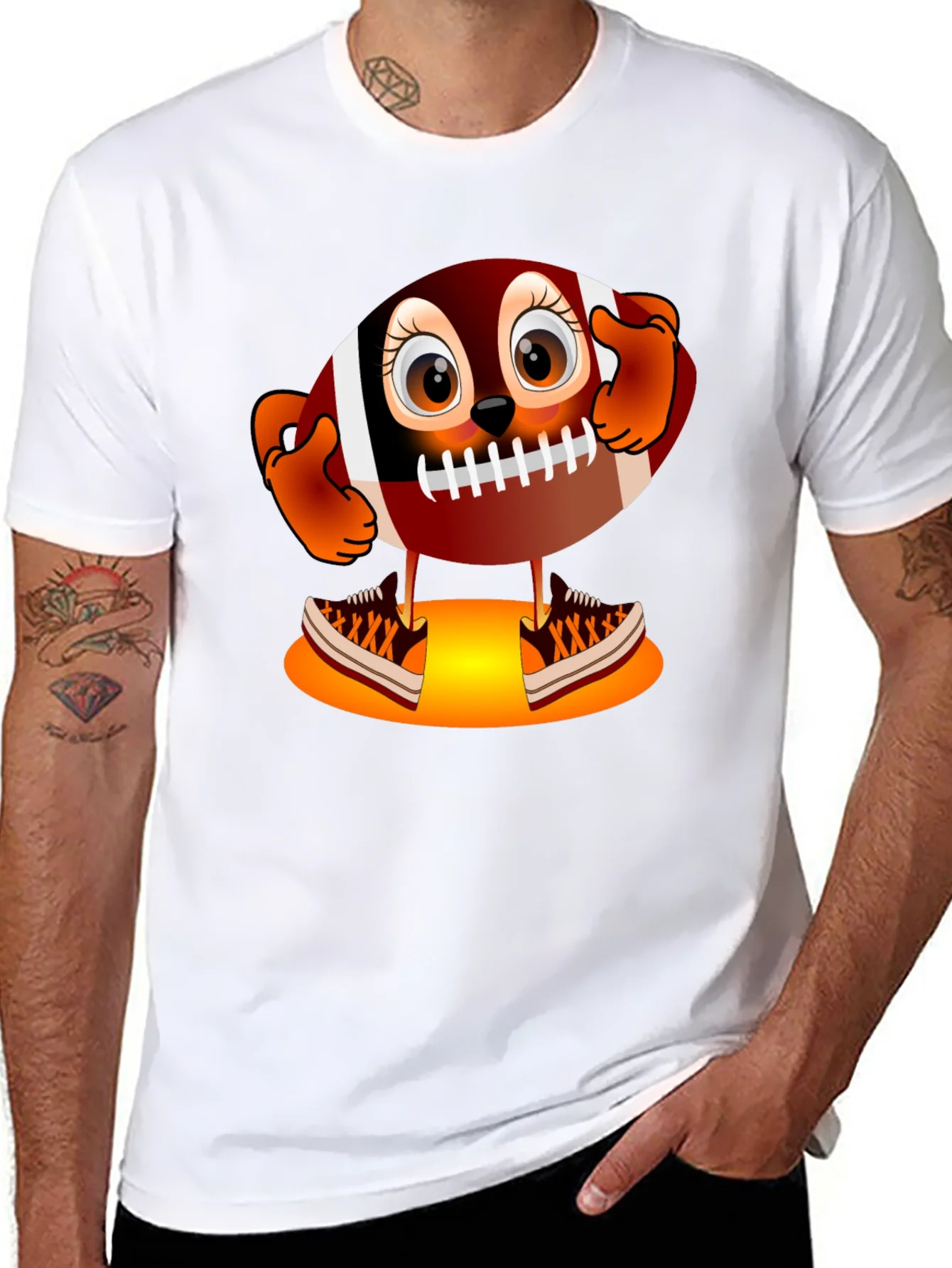 Rebbecca Football Character Graphic T-Shirt - Unique Design
