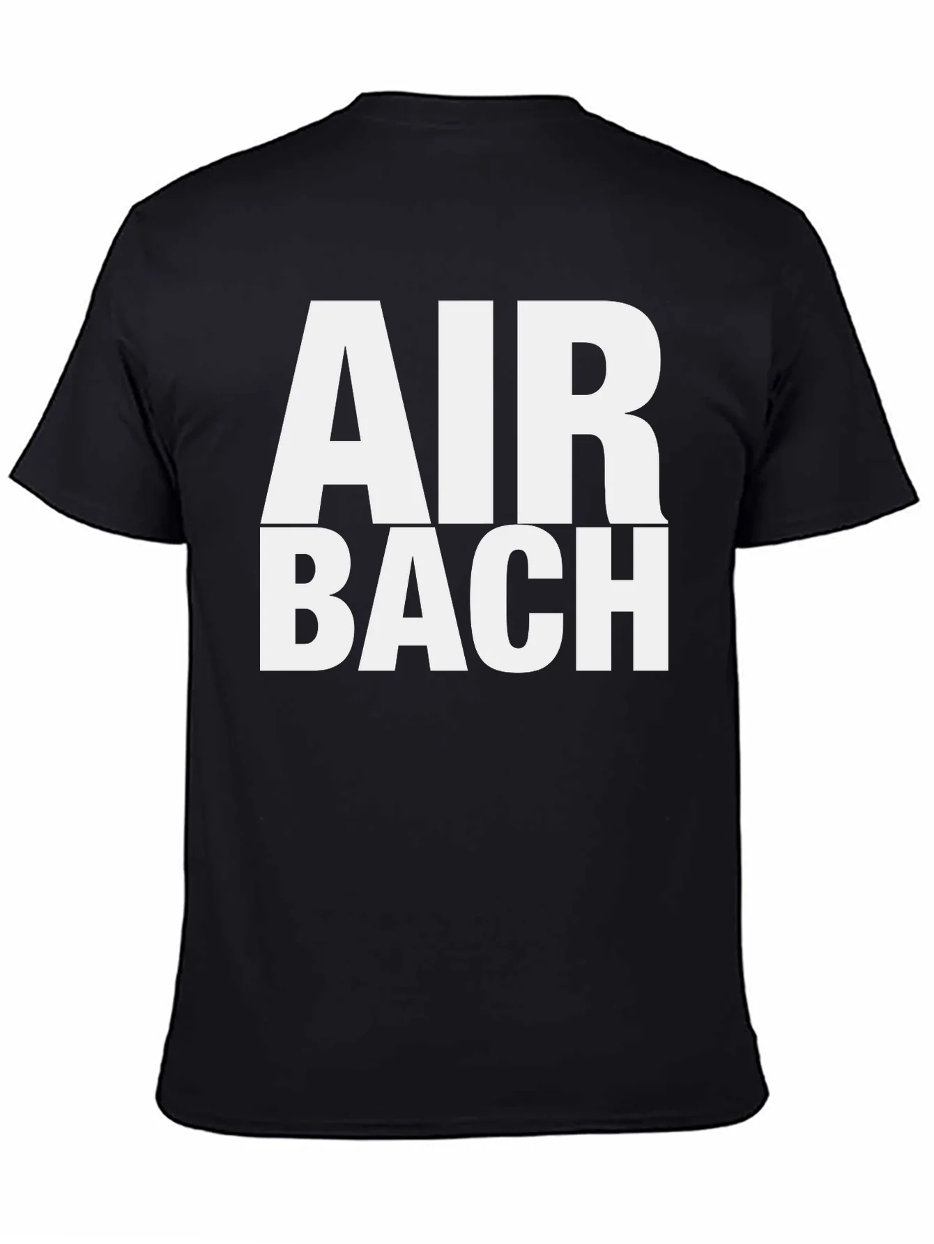Camiseta Negra Air Bach - Estilo ¨²nico