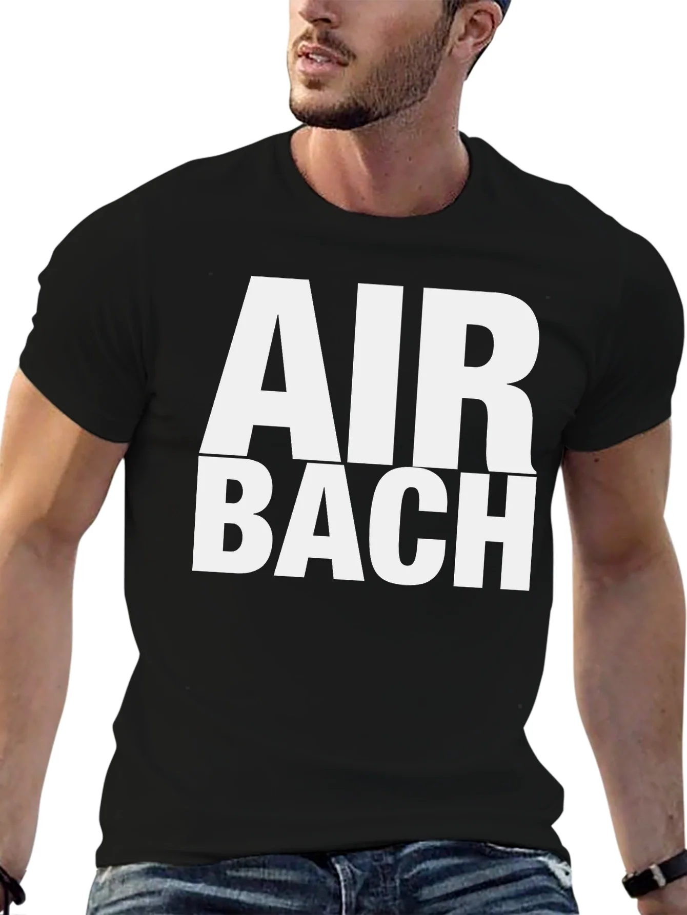 Camiseta Negra Air Bach - Estilo ¨²nico