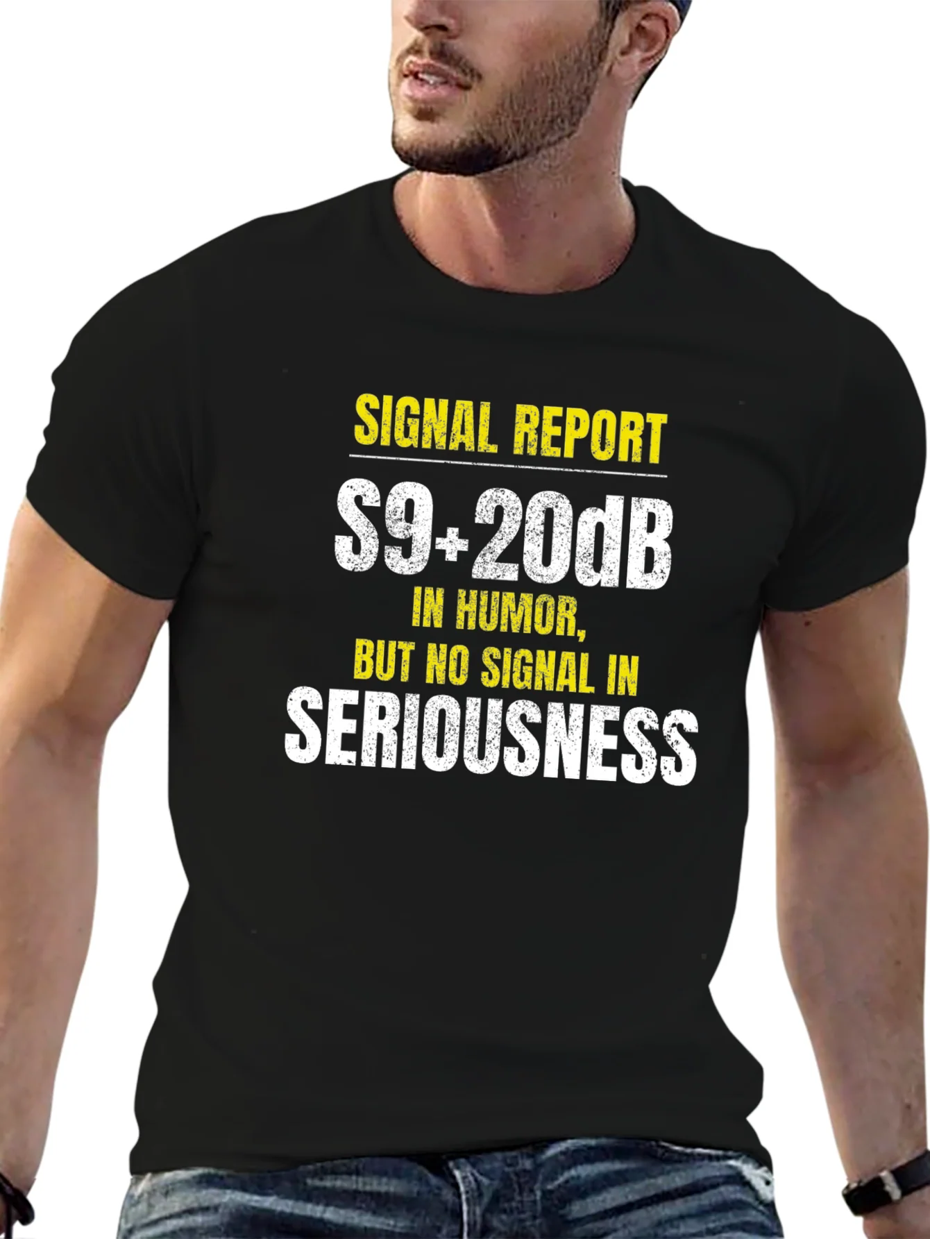 Rebbecca Funny Ham Radio T-Shirt - S9+20dB Humor