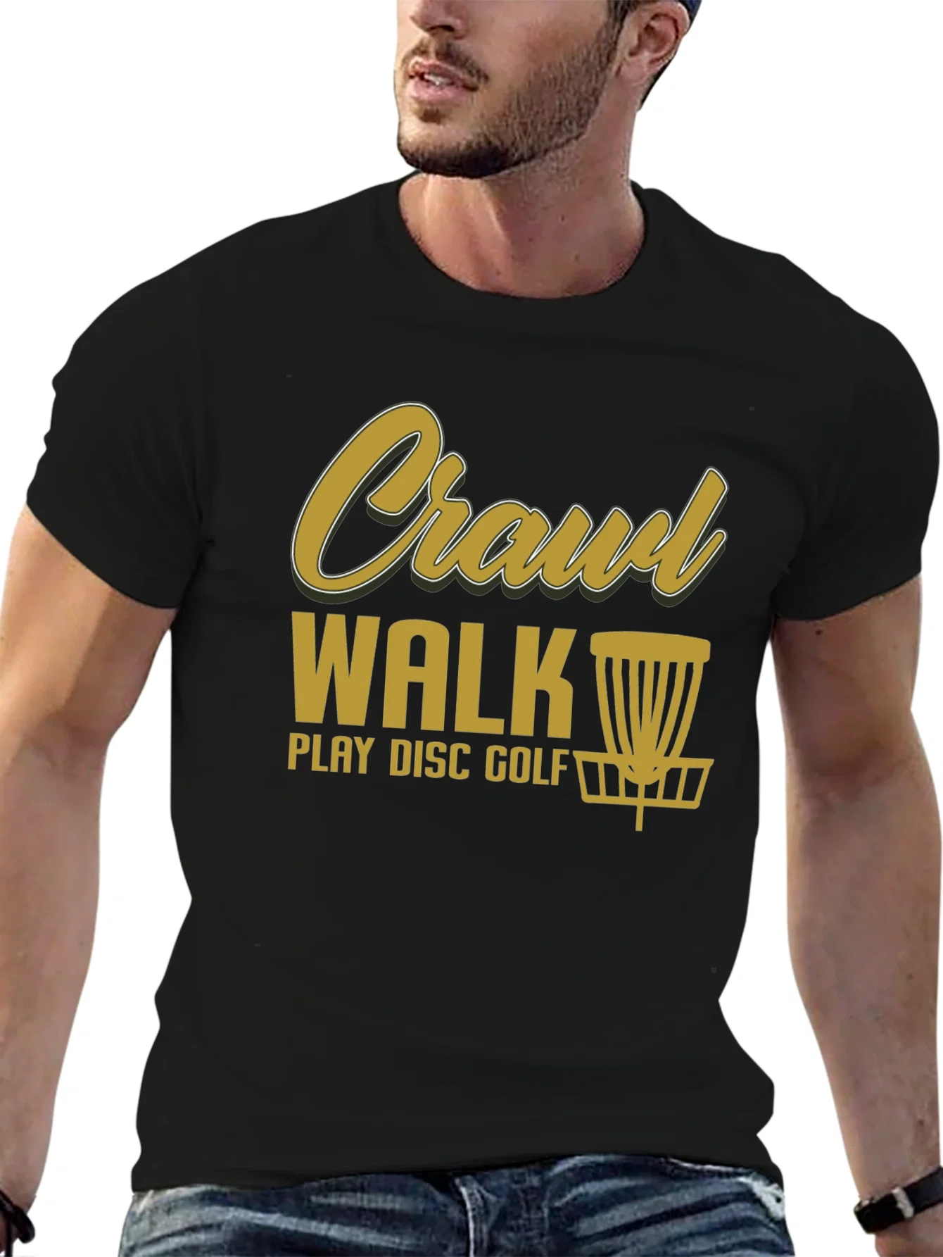 Rebbecca Crawl Walk Play Disc Golf T-Shirt