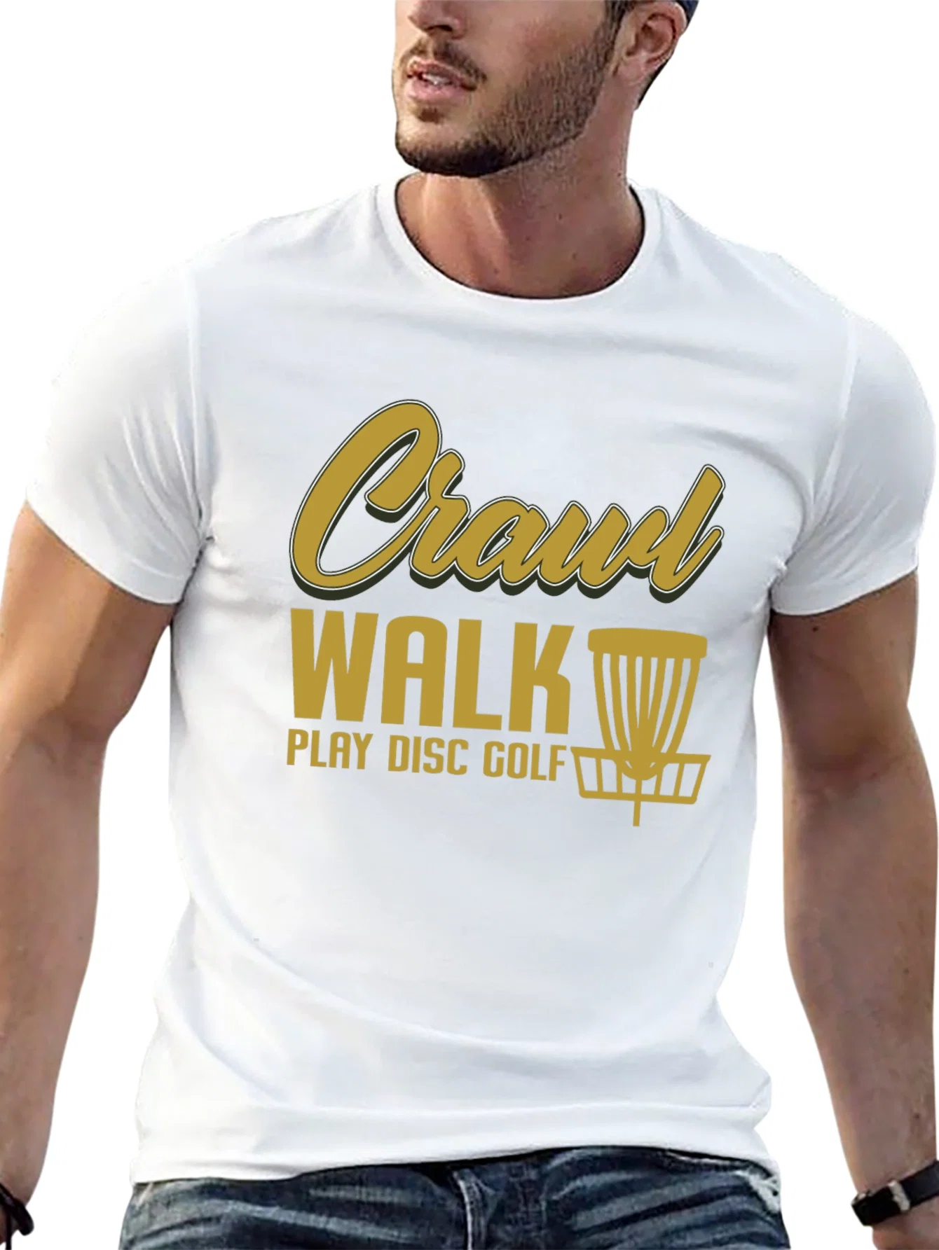 Rebbecca Crawl Walk Play Disc Golf T-Shirt