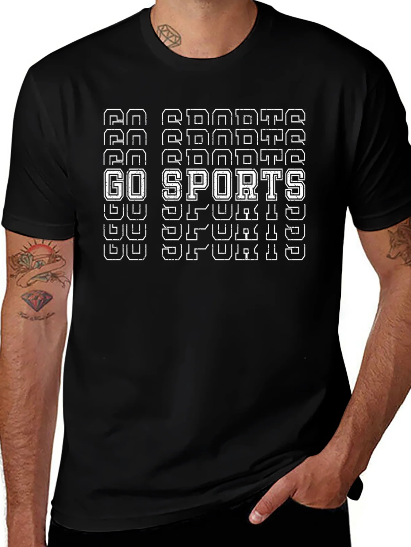 Rebbecca Go Sports T-Shirt - Black Graphic Tee