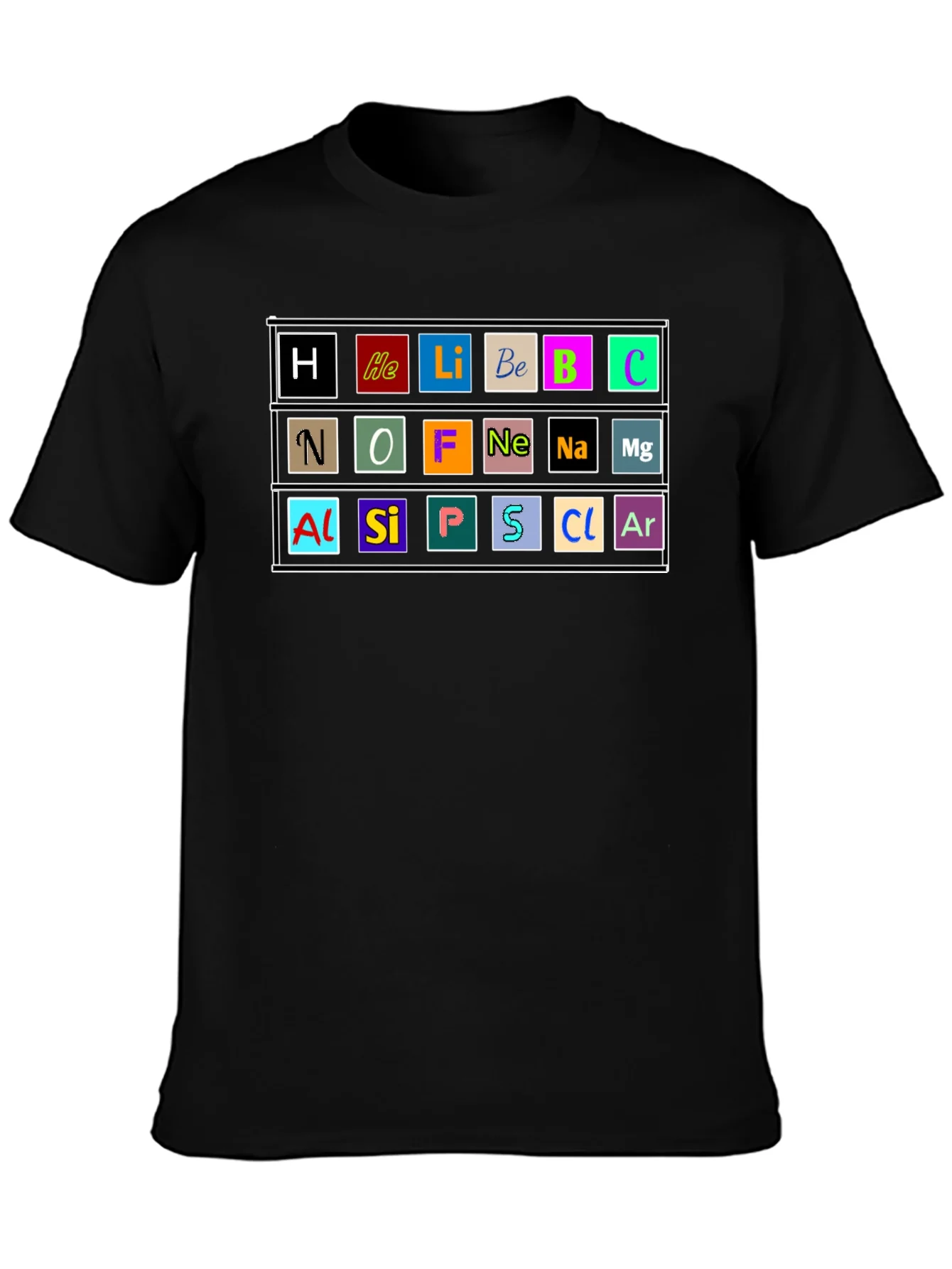 Camiseta Hombre Tabla Peri¨®dica - Ciencia con Estilo