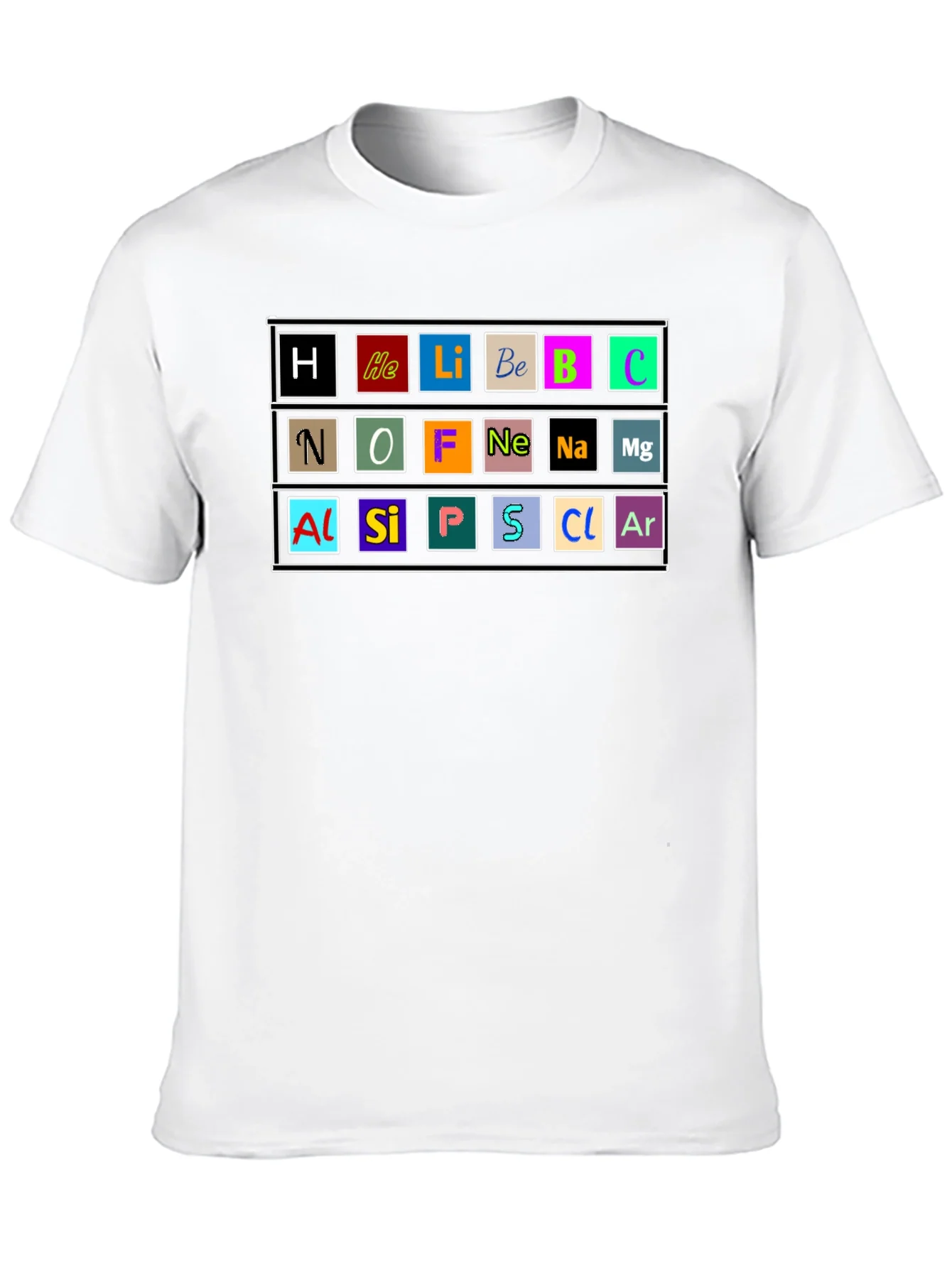 Camiseta Hombre Tabla Peri¨®dica - Ciencia con Estilo