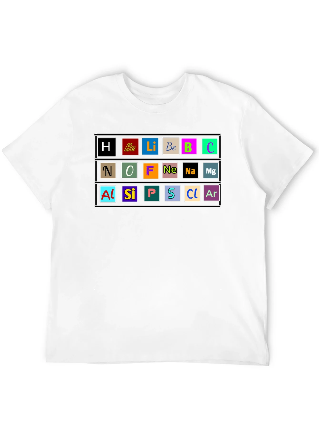 Camiseta Hombre Tabla Peri¨®dica - Ciencia con Estilo