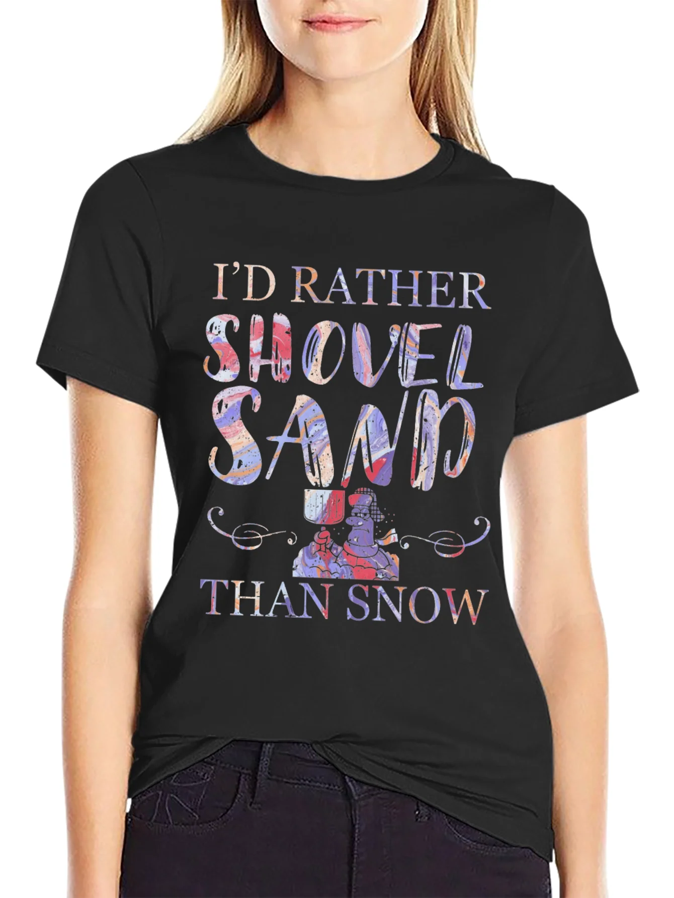 Rebbecca Shovel Sand Graphic T-Shirt