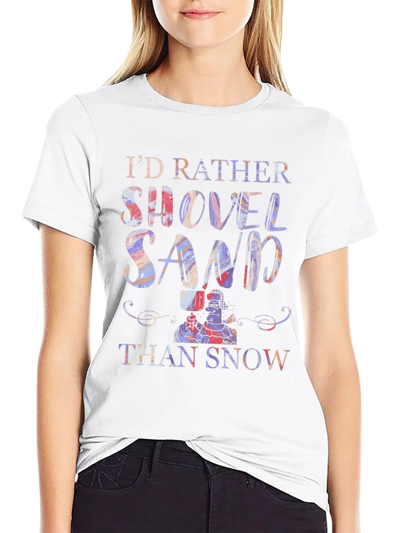 Rebbecca Shovel Sand Graphic T-Shirt