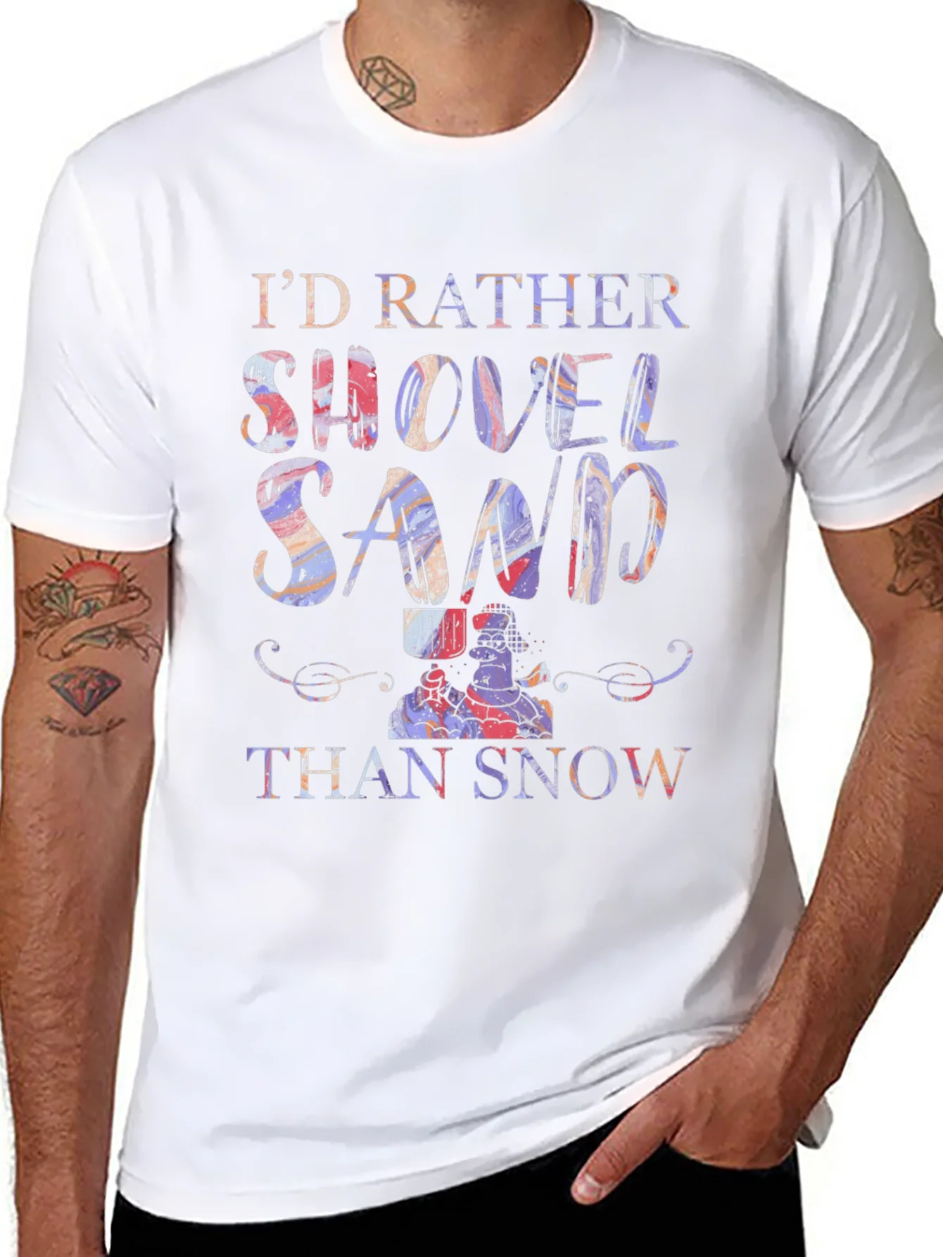 Rebbecca Shovel Sand Graphic T-Shirt