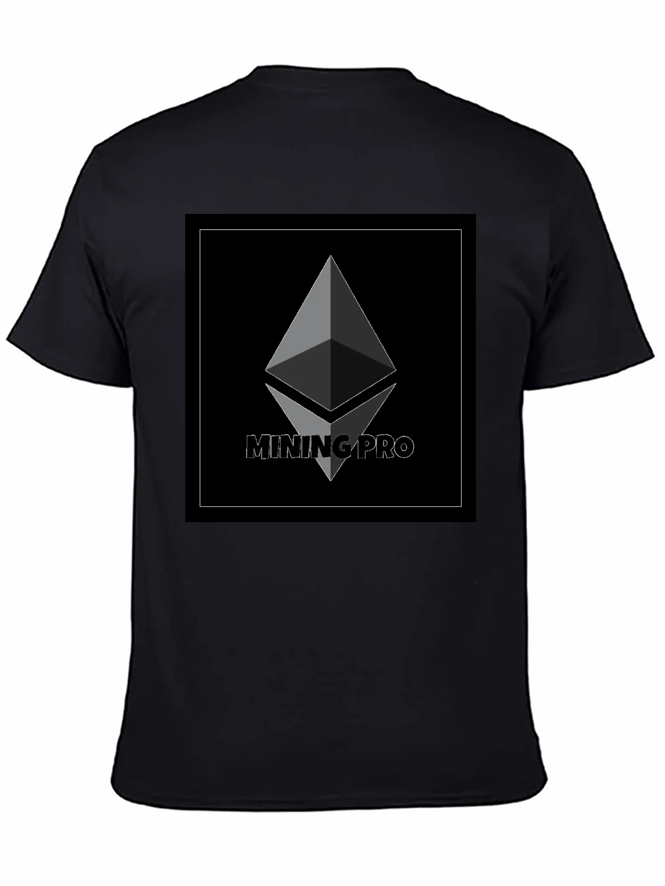 Camiseta Negra Mining Pro - Dise?o Cripto