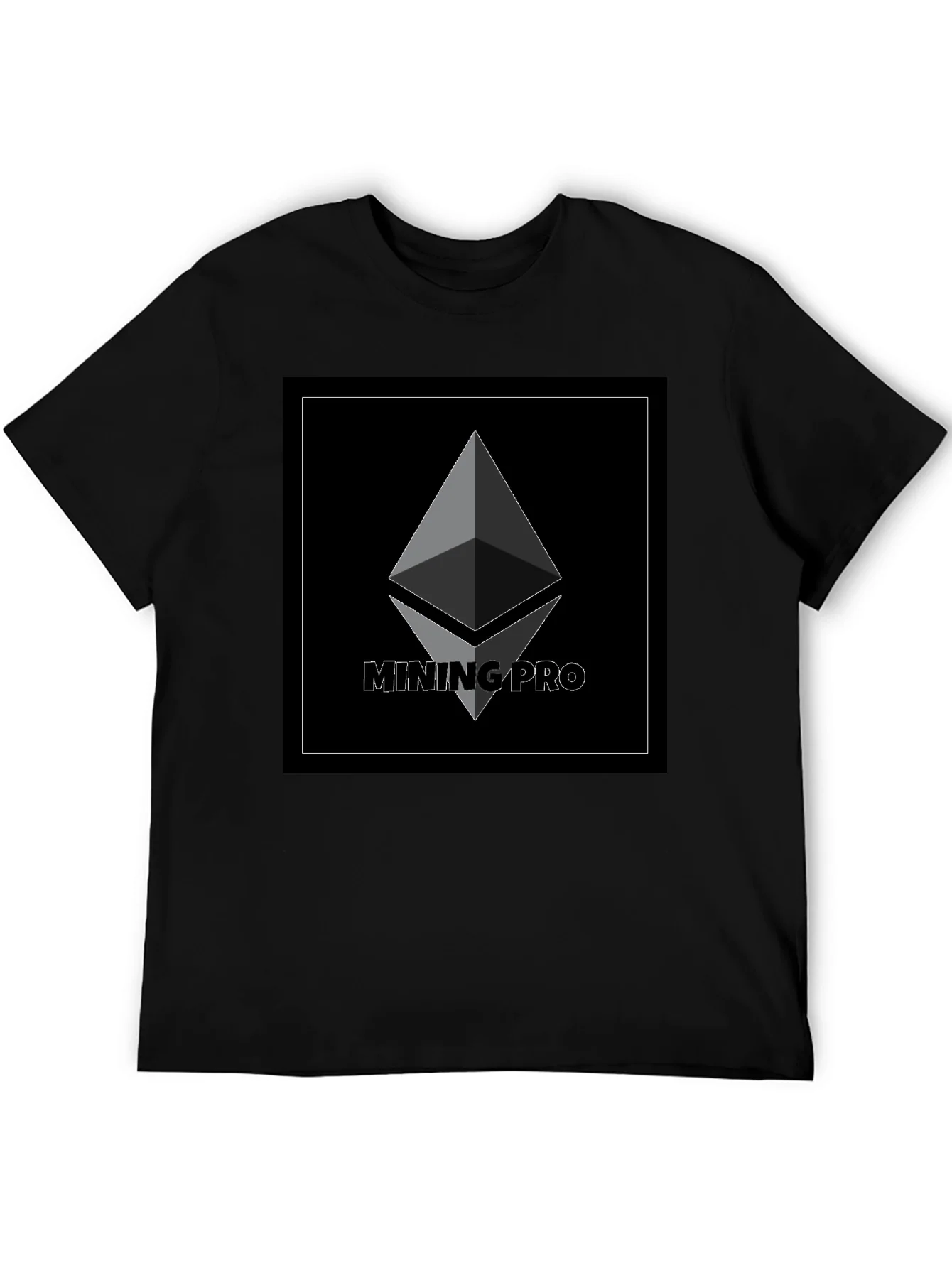 Camiseta Negra Mining Pro - Dise?o Cripto