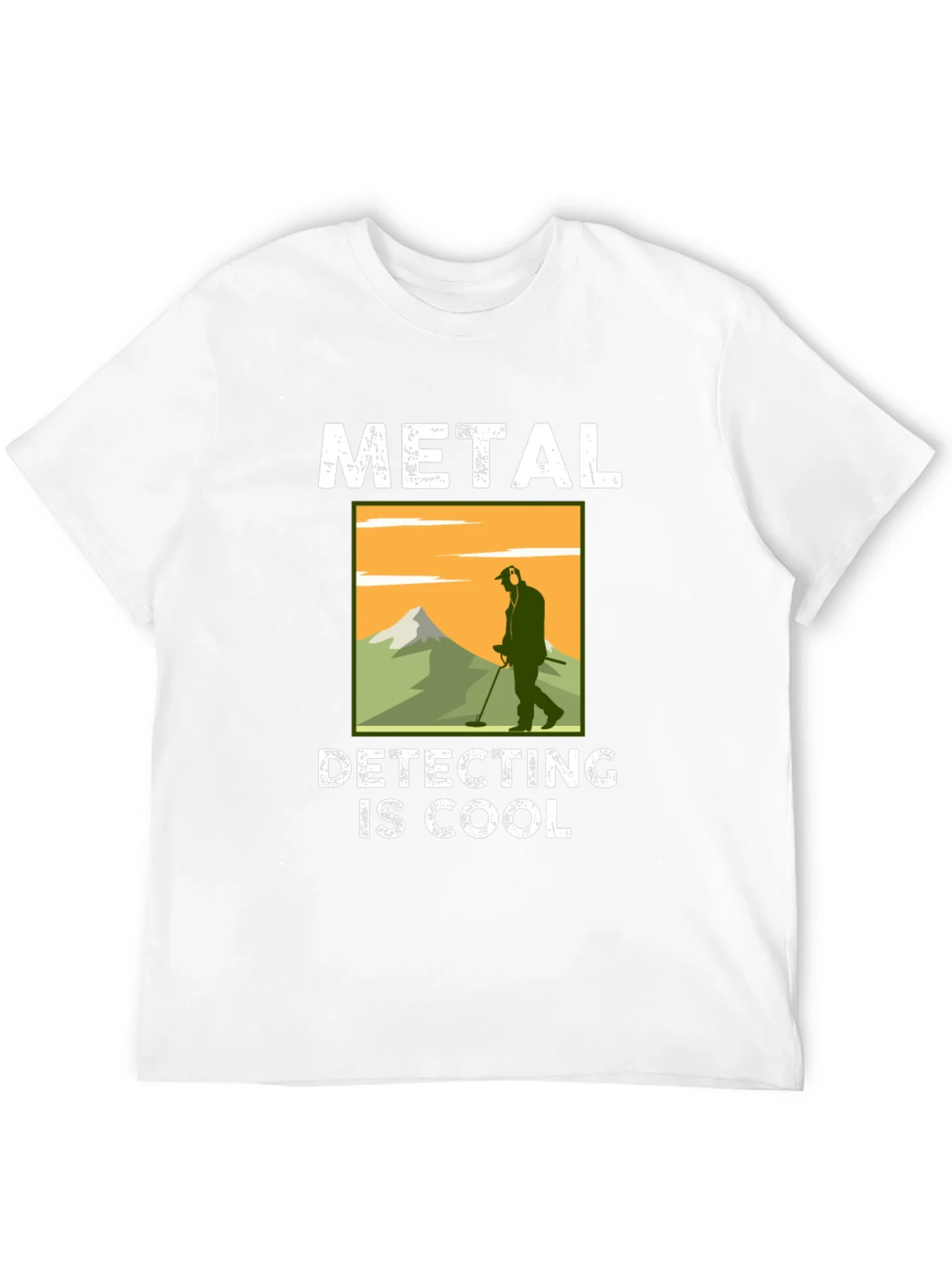 Camiseta Negra: Metal Detecting Is Cool