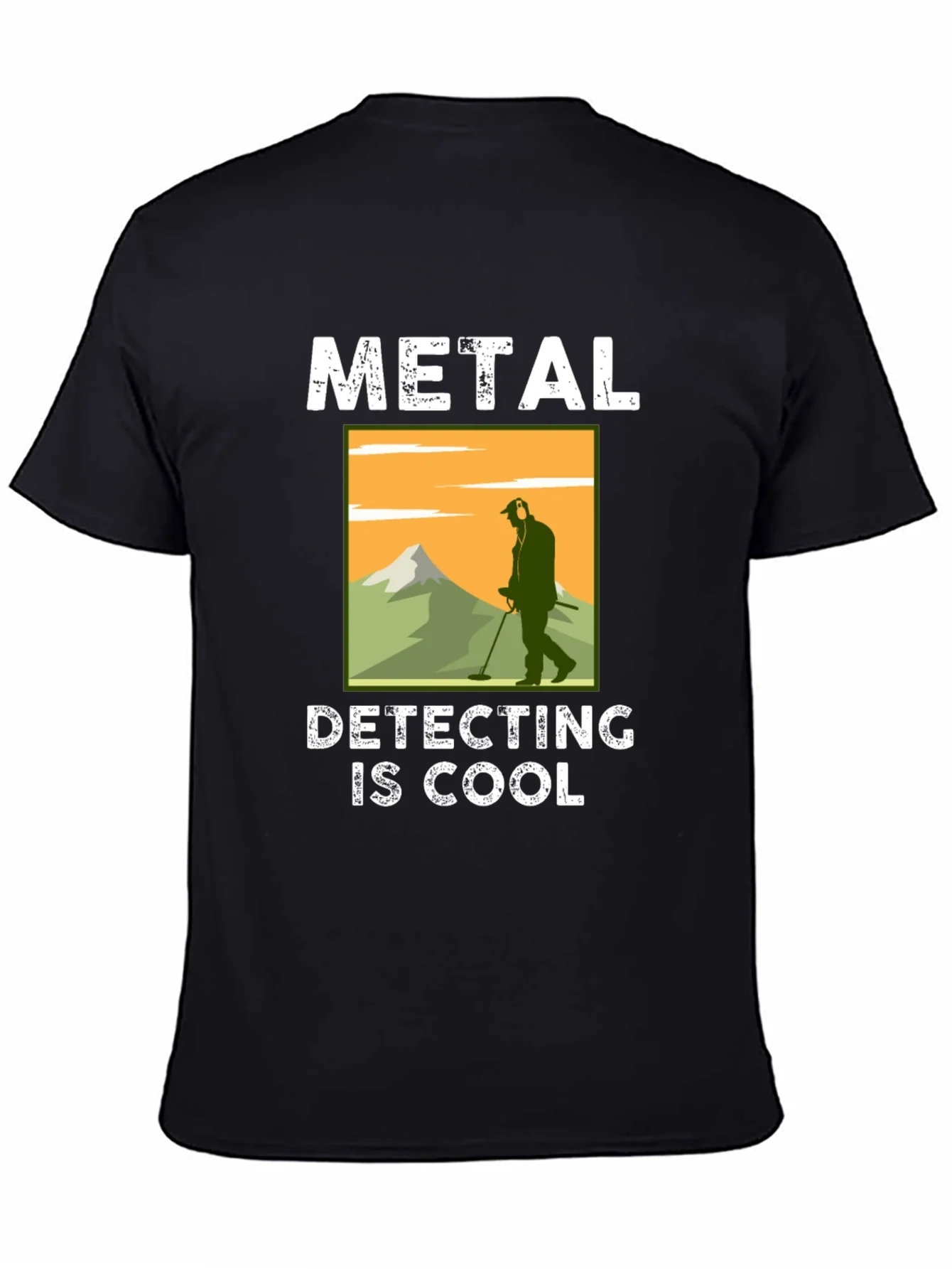 Camiseta Negra: Metal Detecting Is Cool