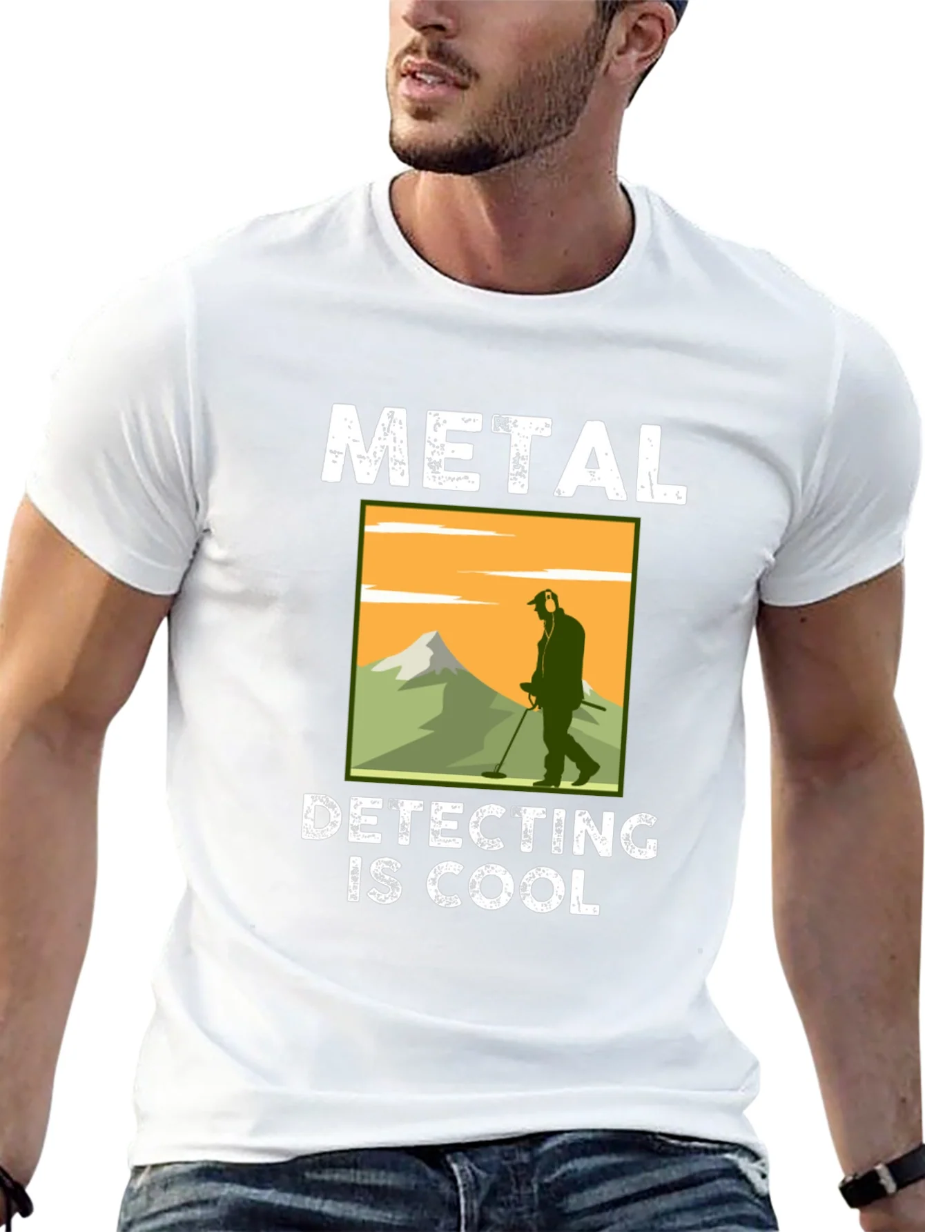 Camiseta Negra: Metal Detecting Is Cool