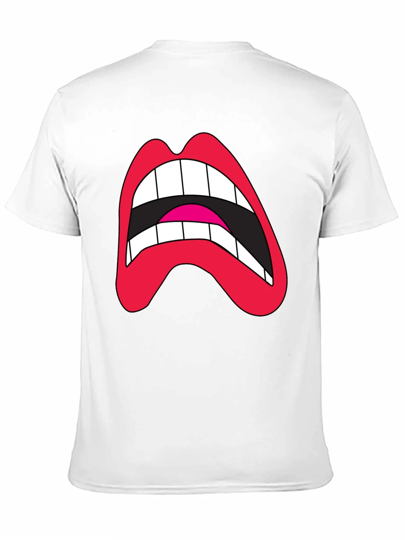 Rebbecca Loud Mouth Graphic Tee - Black Cotton Blend