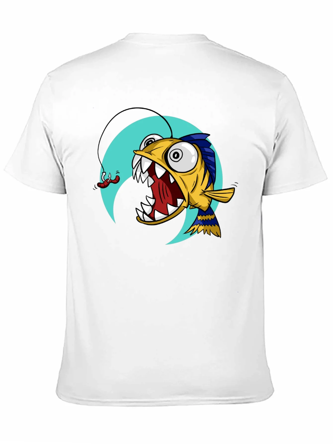 Rebbecca Angler Fish Graphic T-Shirt - Black Cotton Tee