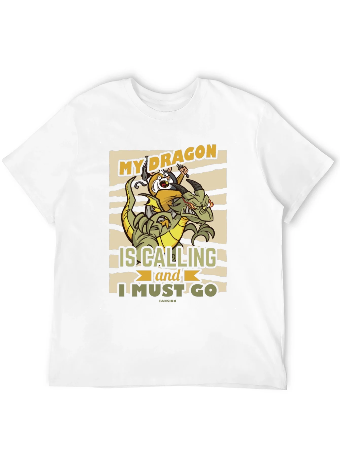 Camiseta Negra My Dragon is Calling