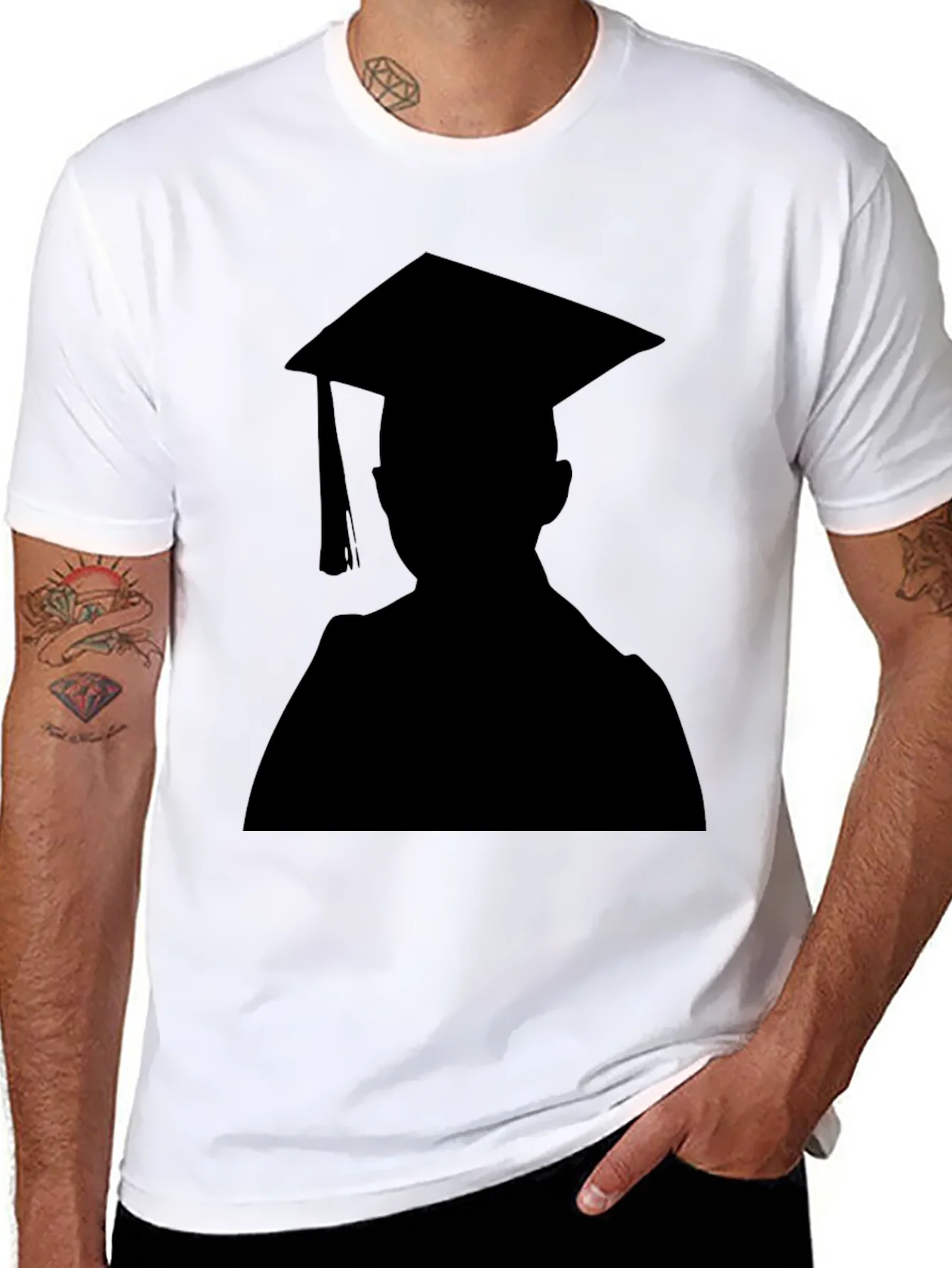 Rebbecca Graduation Silhouette Black T-Shirt