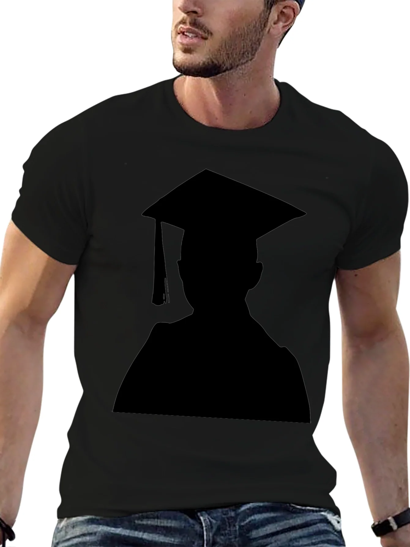 Rebbecca Graduation Silhouette Black T-Shirt
