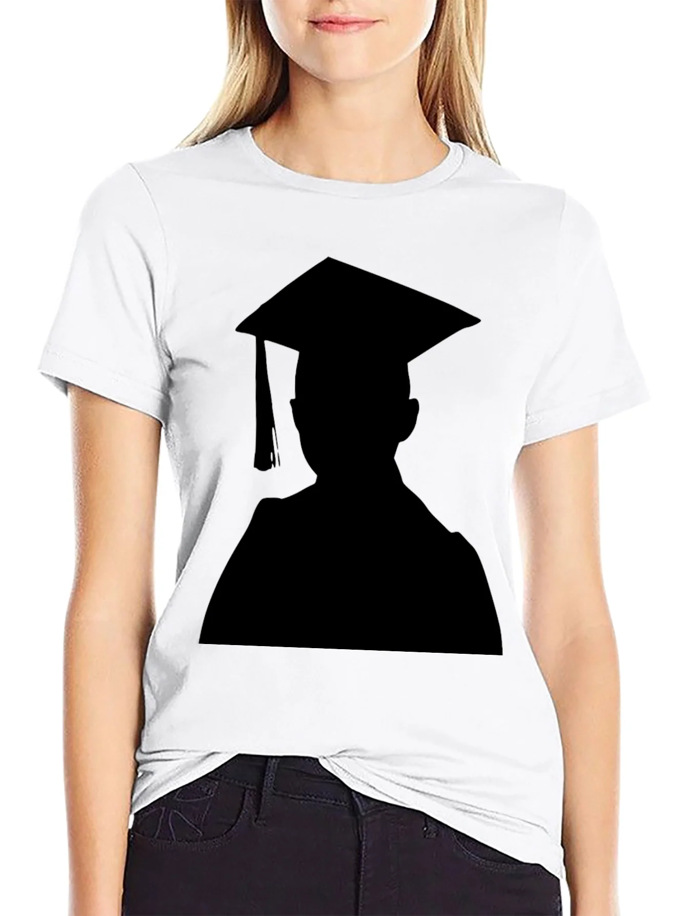 Rebbecca Graduation Silhouette Black T-Shirt