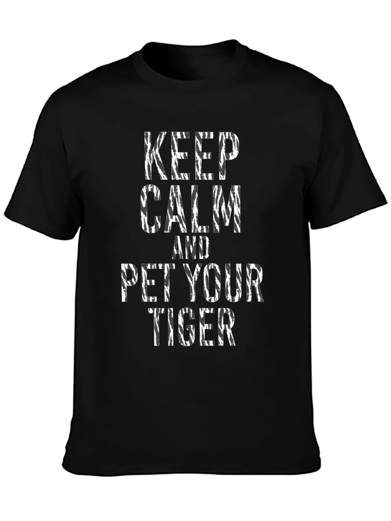 Rebbecca Keep Calm and Pet Your Tiger Graphic T-Shirt