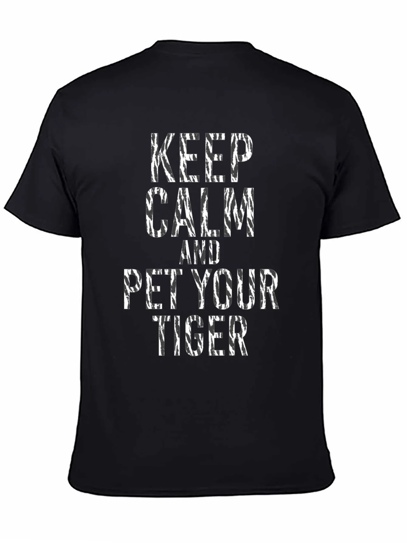 Rebbecca Keep Calm and Pet Your Tiger Graphic T-Shirt